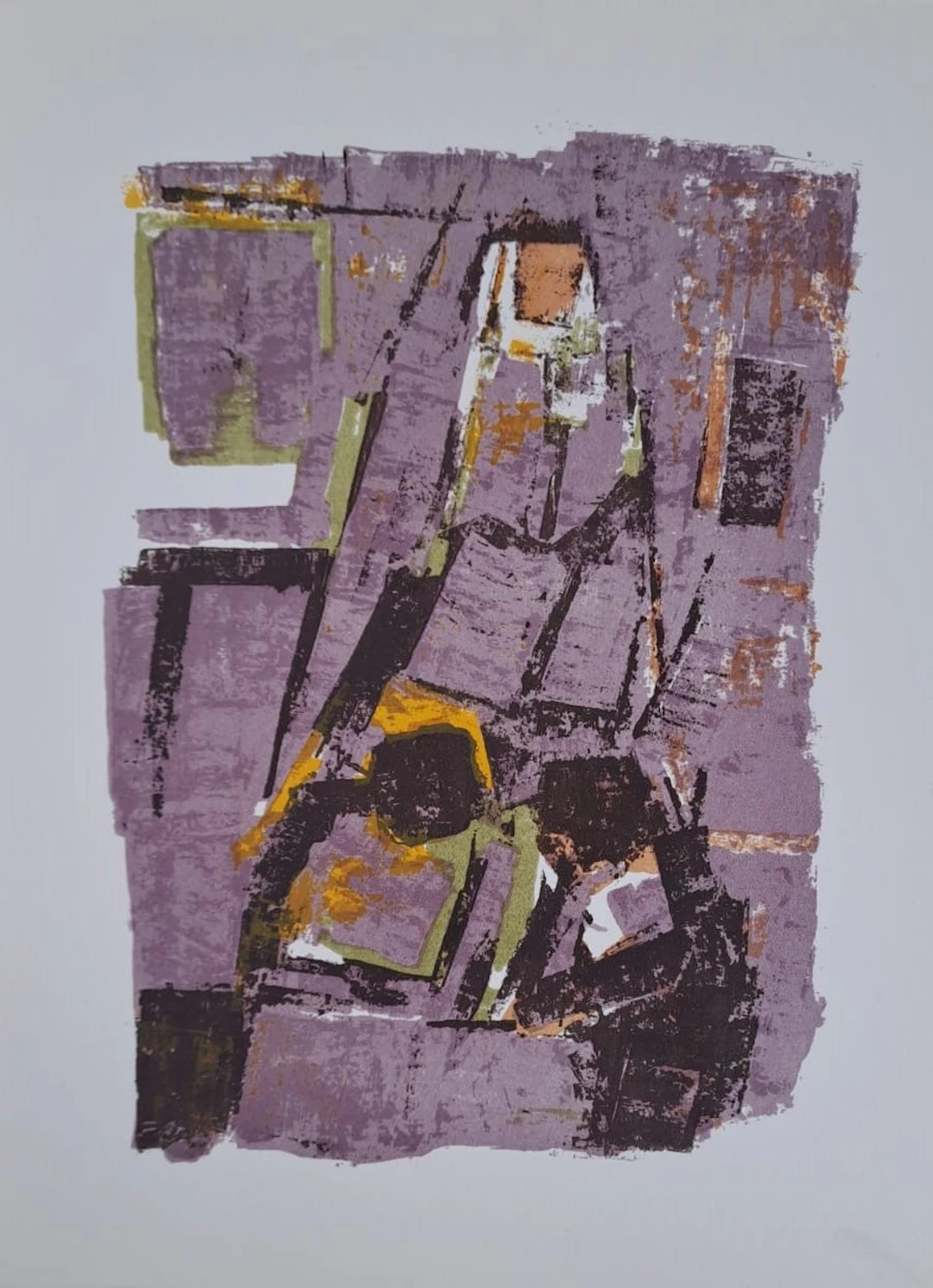 Orlando Pelayo - Composition X - Lithographie originale