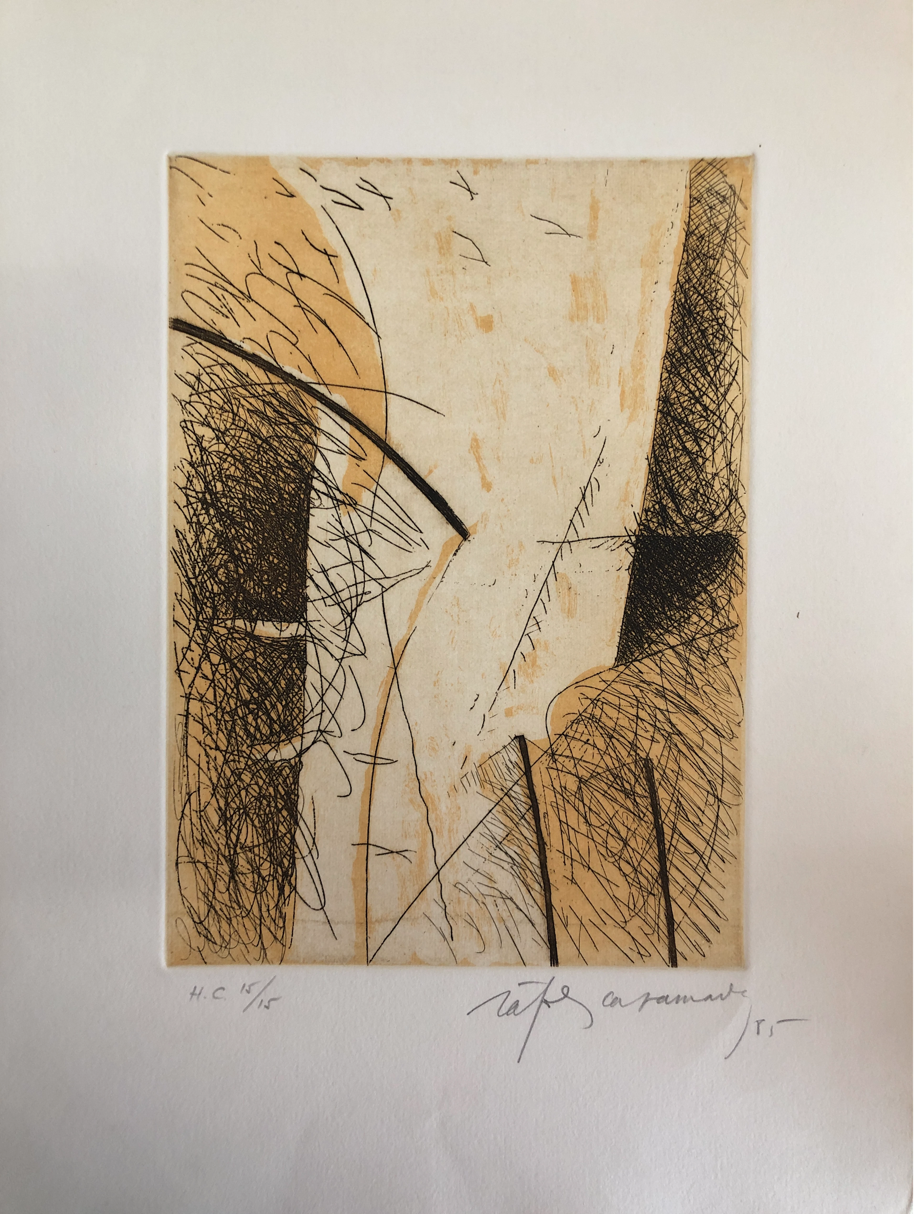 Alberto RAFOLS CASAMADA - Estrats 2, 1985 - Gravure signée au crayon