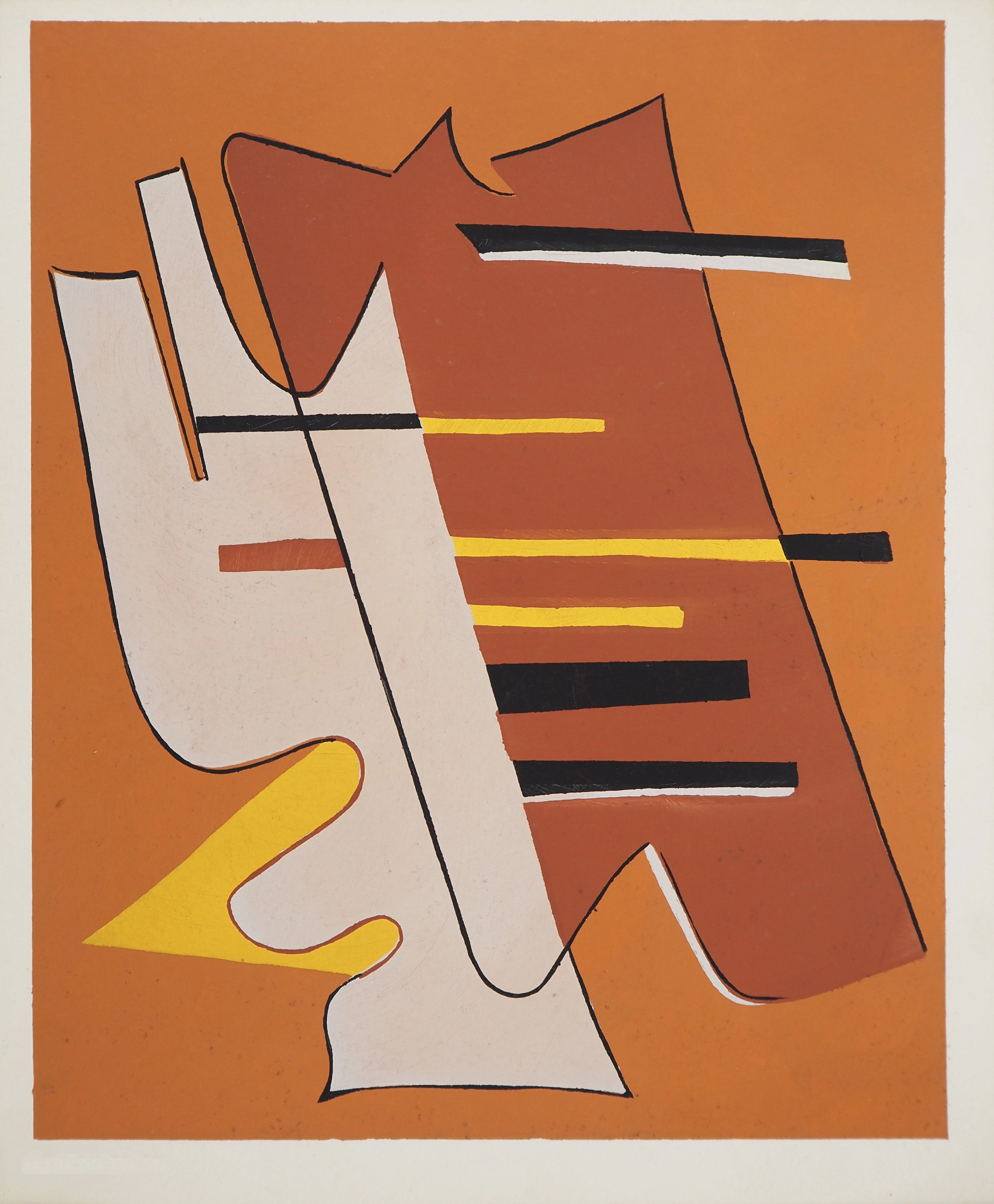 Alberto MAGNELLI : Manifeste abstrait, Lithographie et pochoir