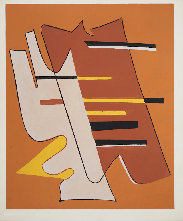 Alberto MAGNELLI : Manifeste abstrait, Lithographie et pochoir