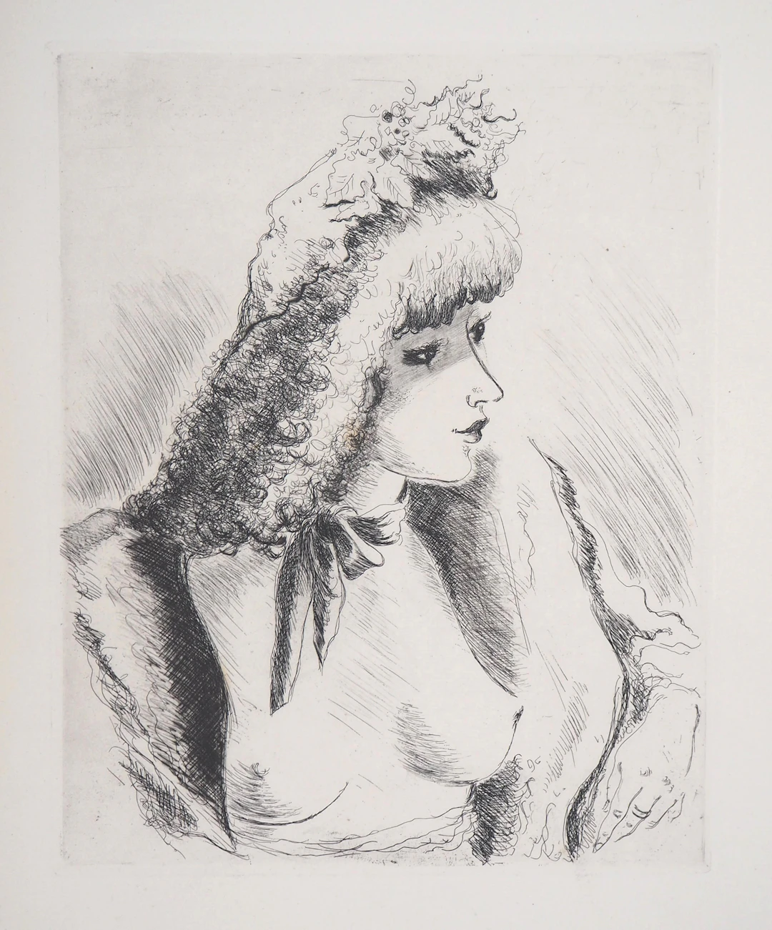 André DIGNIMONT - Regard amoureux, 1946 - Gravure originale