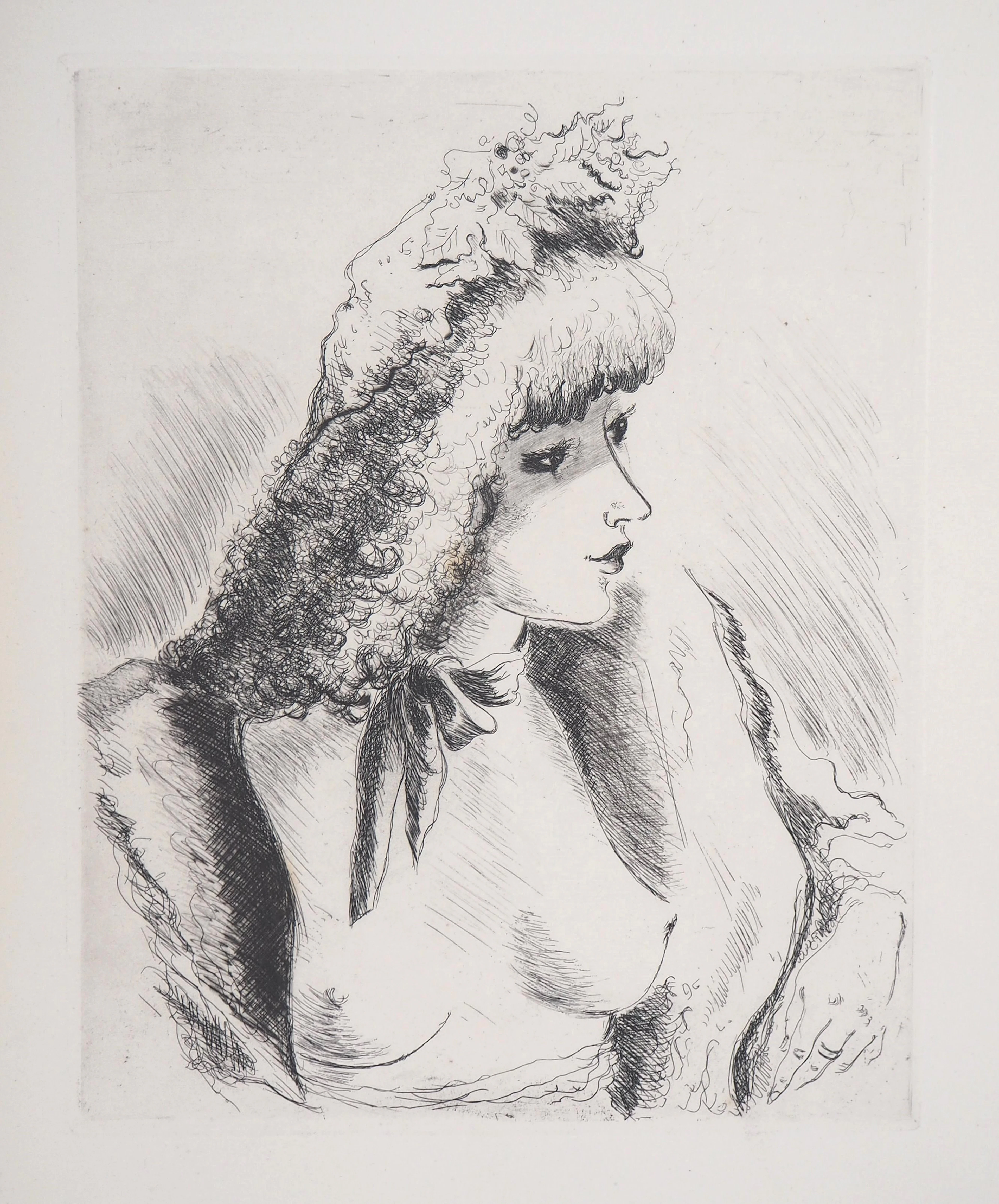 André DIGNIMONT - Regard amoureux, 1946 - Gravure originale
