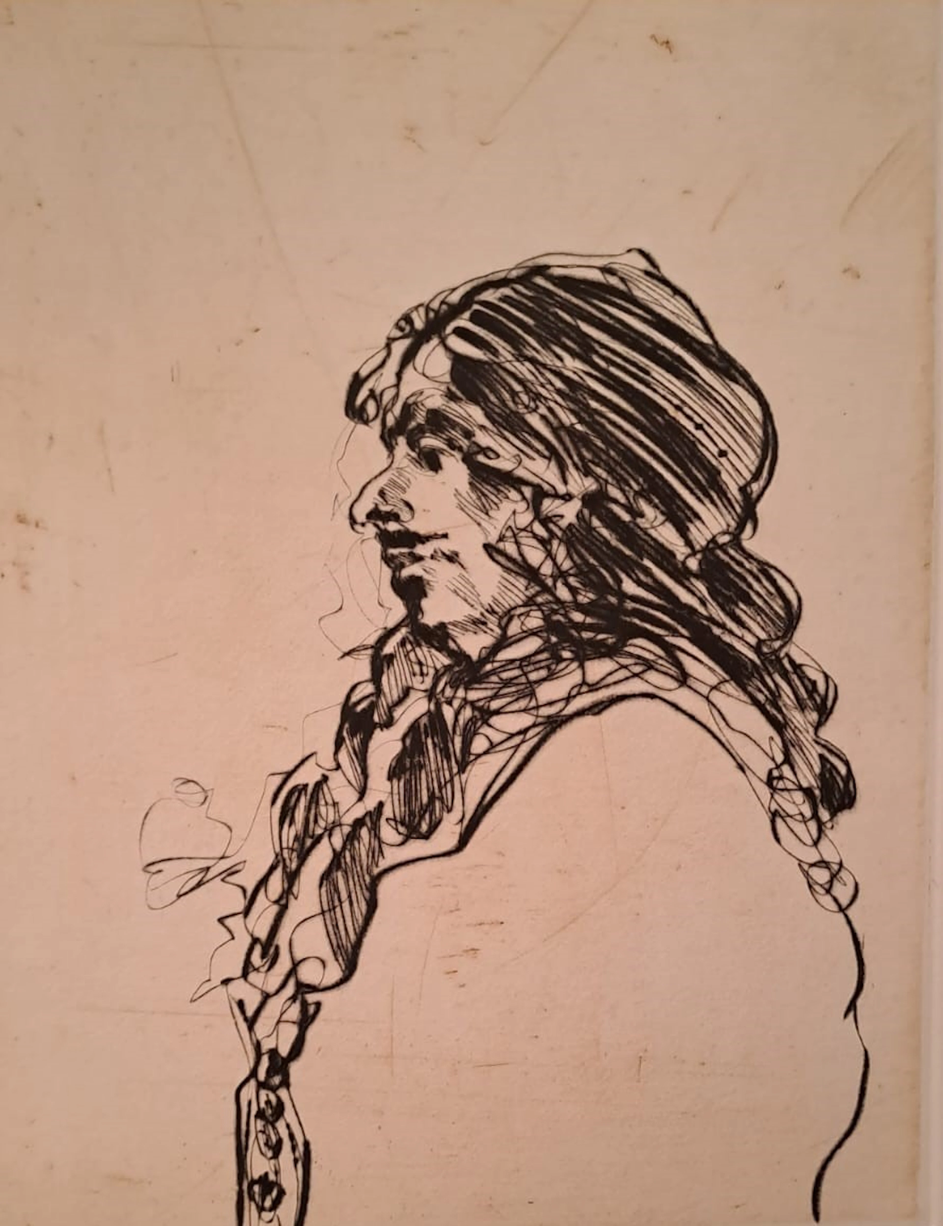 Claude Weisbuch - Dom Juan - Gravure à la pointe sèche