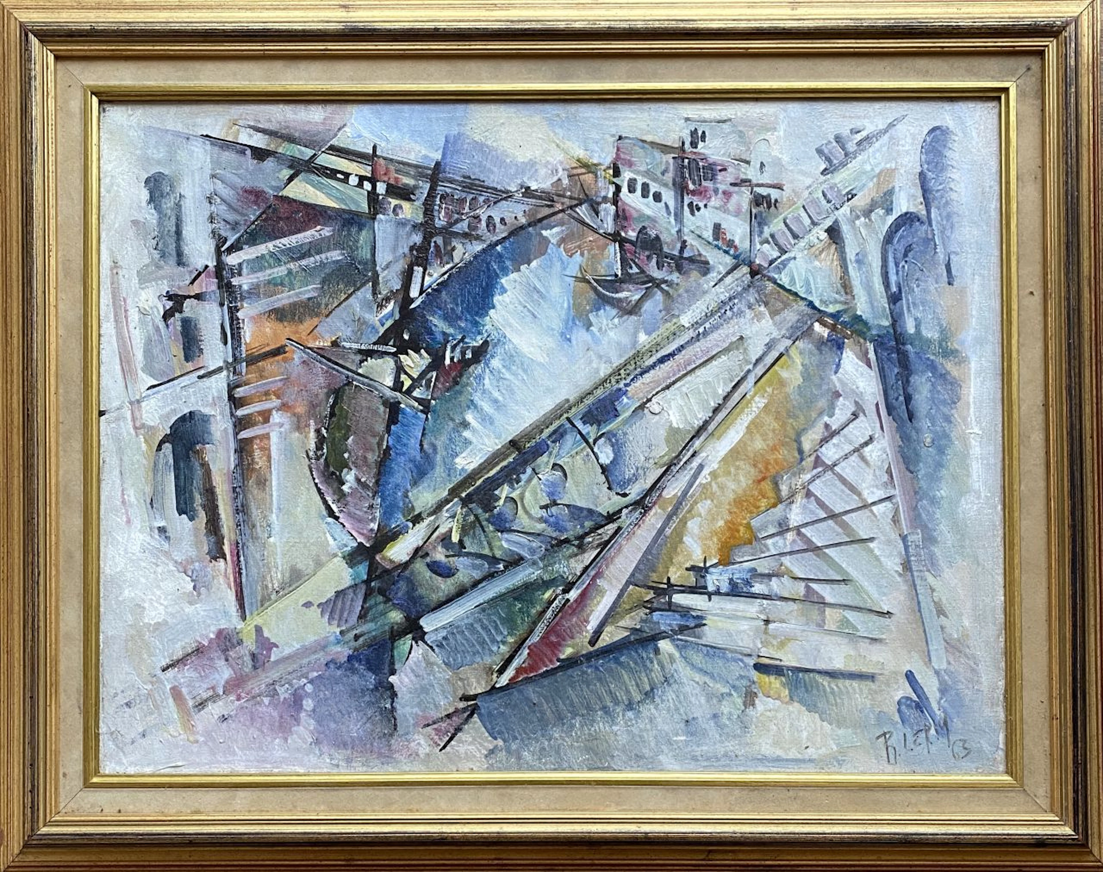 Roger LERSY - Grand canal à Venise, 1963 - Huile sur toile - Signée