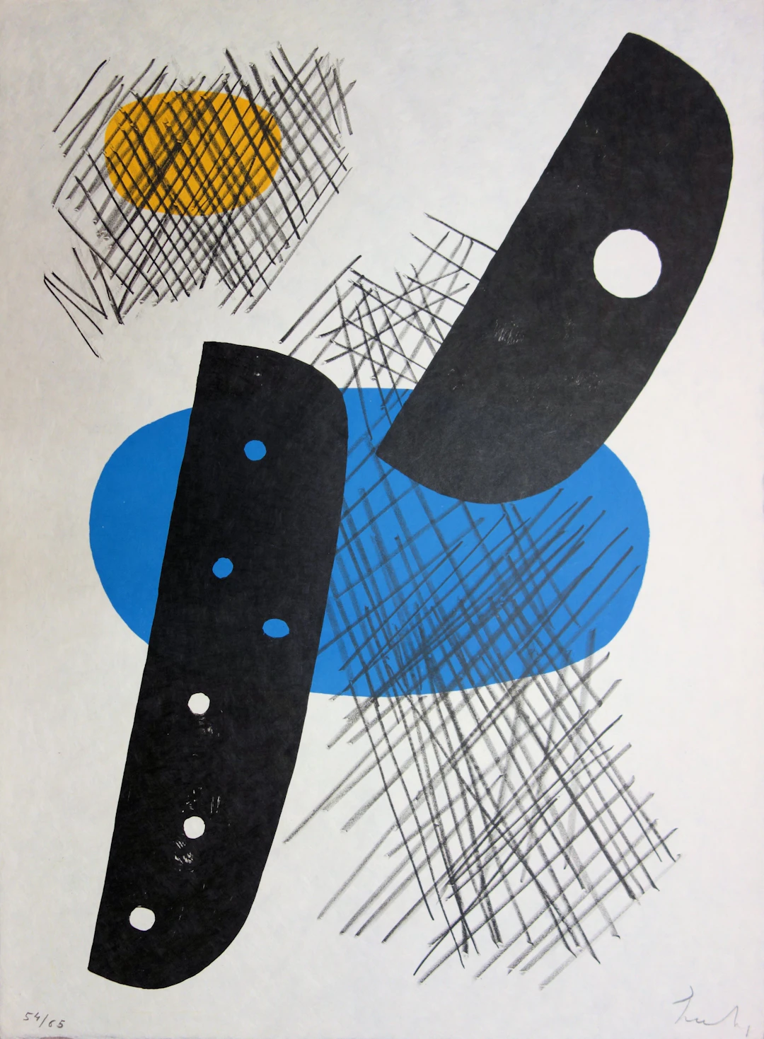 Berto LARDERA : Bourgeon éclaté - Lithographie originale Signée