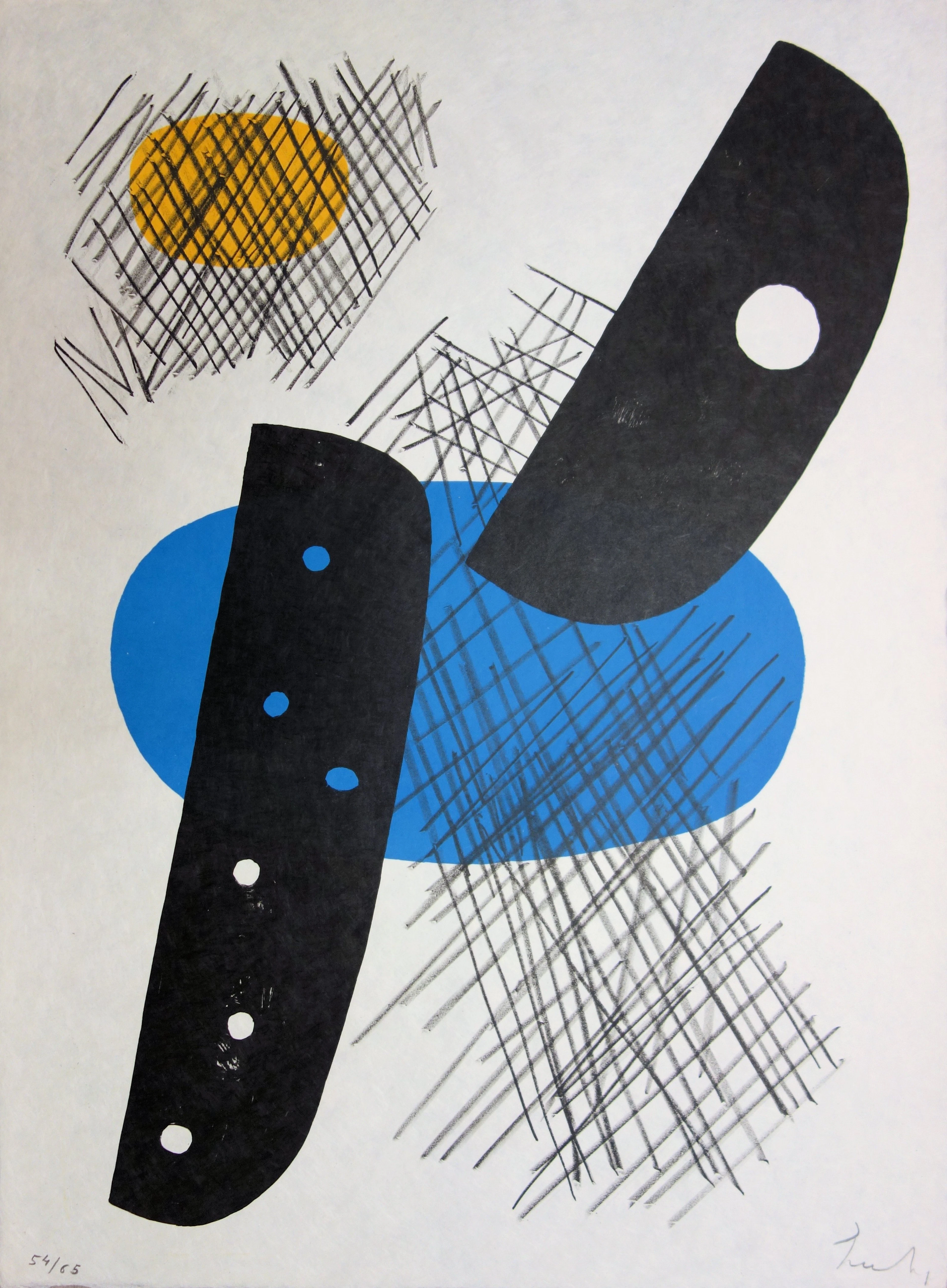 Berto LARDERA : Bourgeon éclaté - Lithographie originale Signée