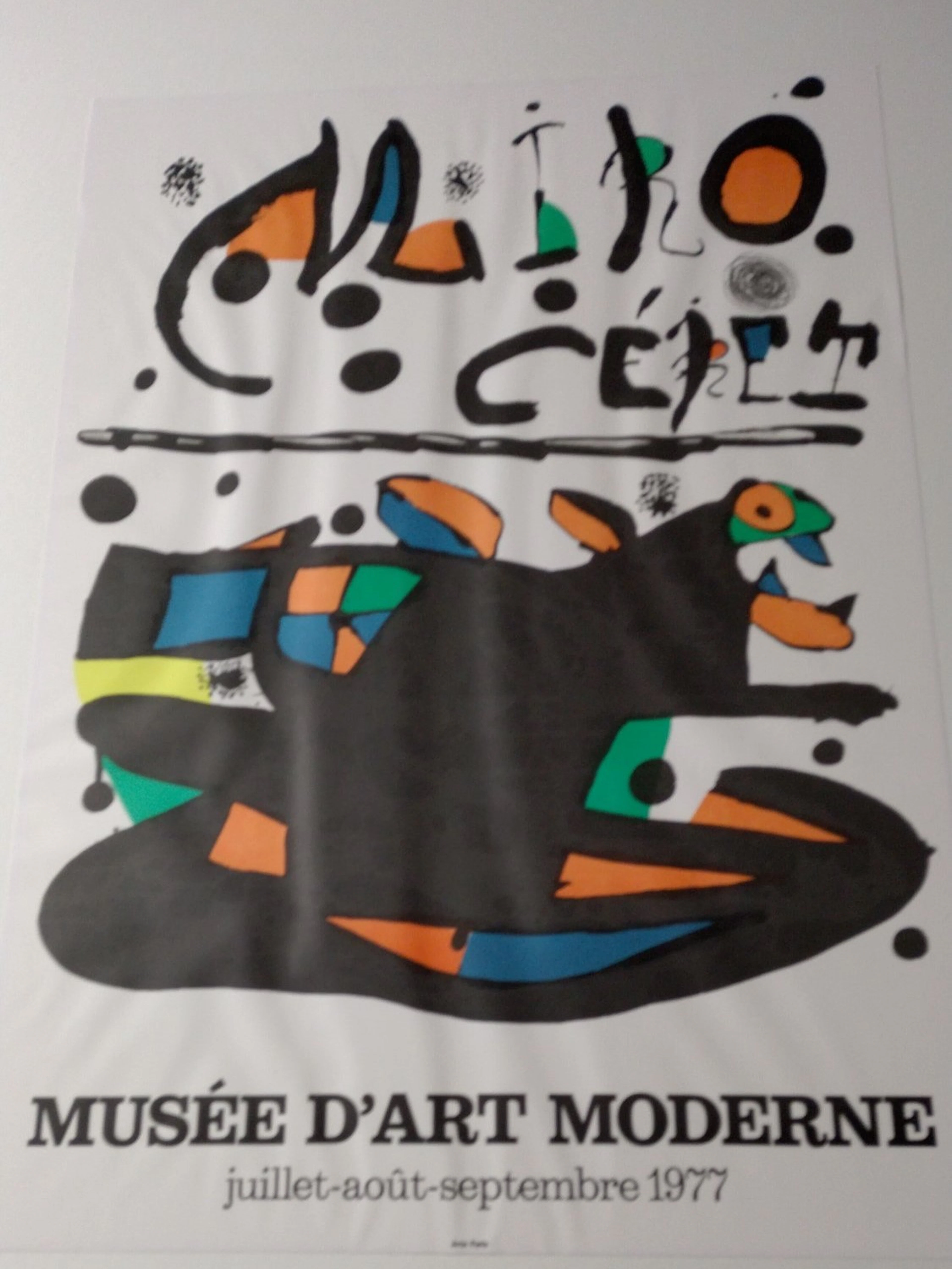 Joan Miró (d’après) - Musées d’art moderne, 1977 - Affiche