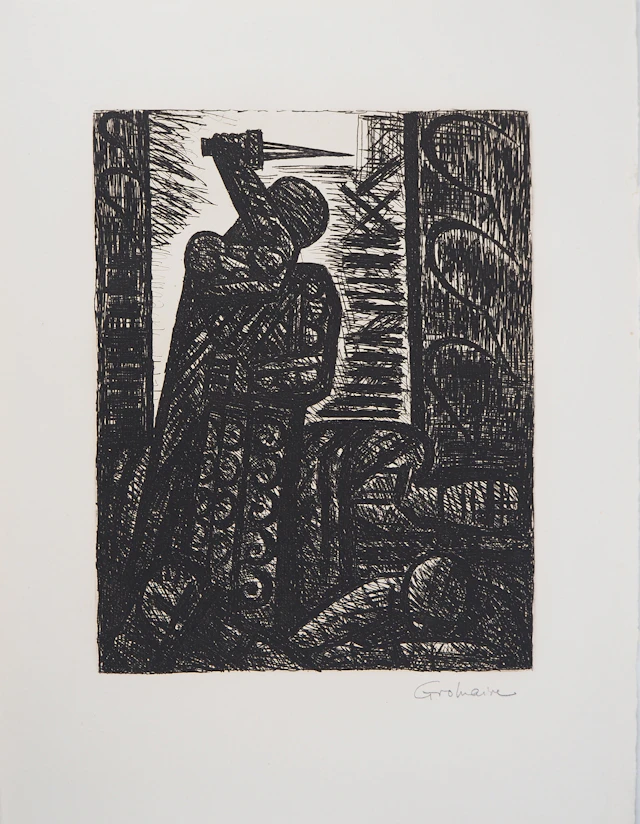 Marcel GROMAIRE - Macbeth, Shakespeare: le meurtre de Duncan , 1958