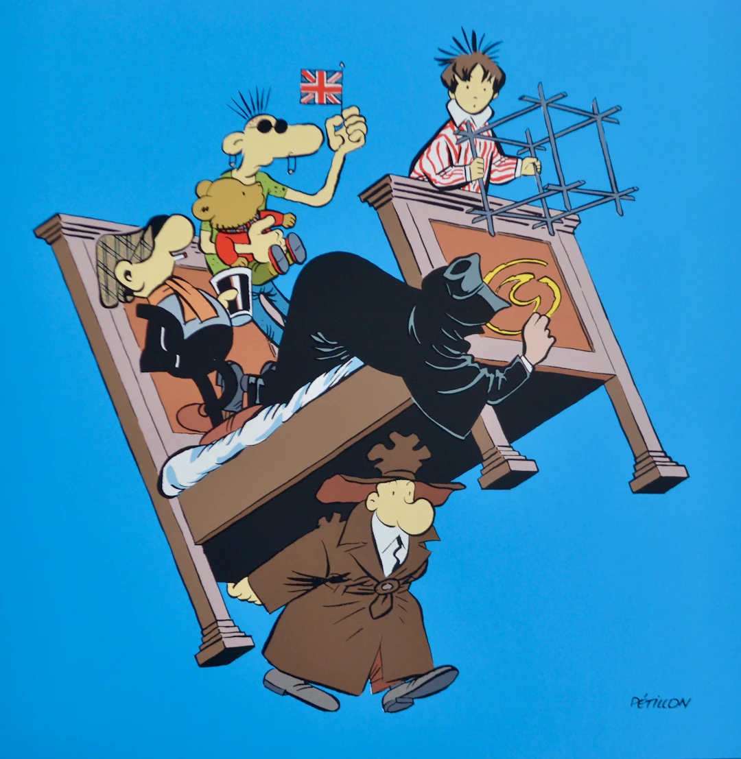 René Pétillon - Festival d’Angoulême, 1990 - Sérigraphie signée