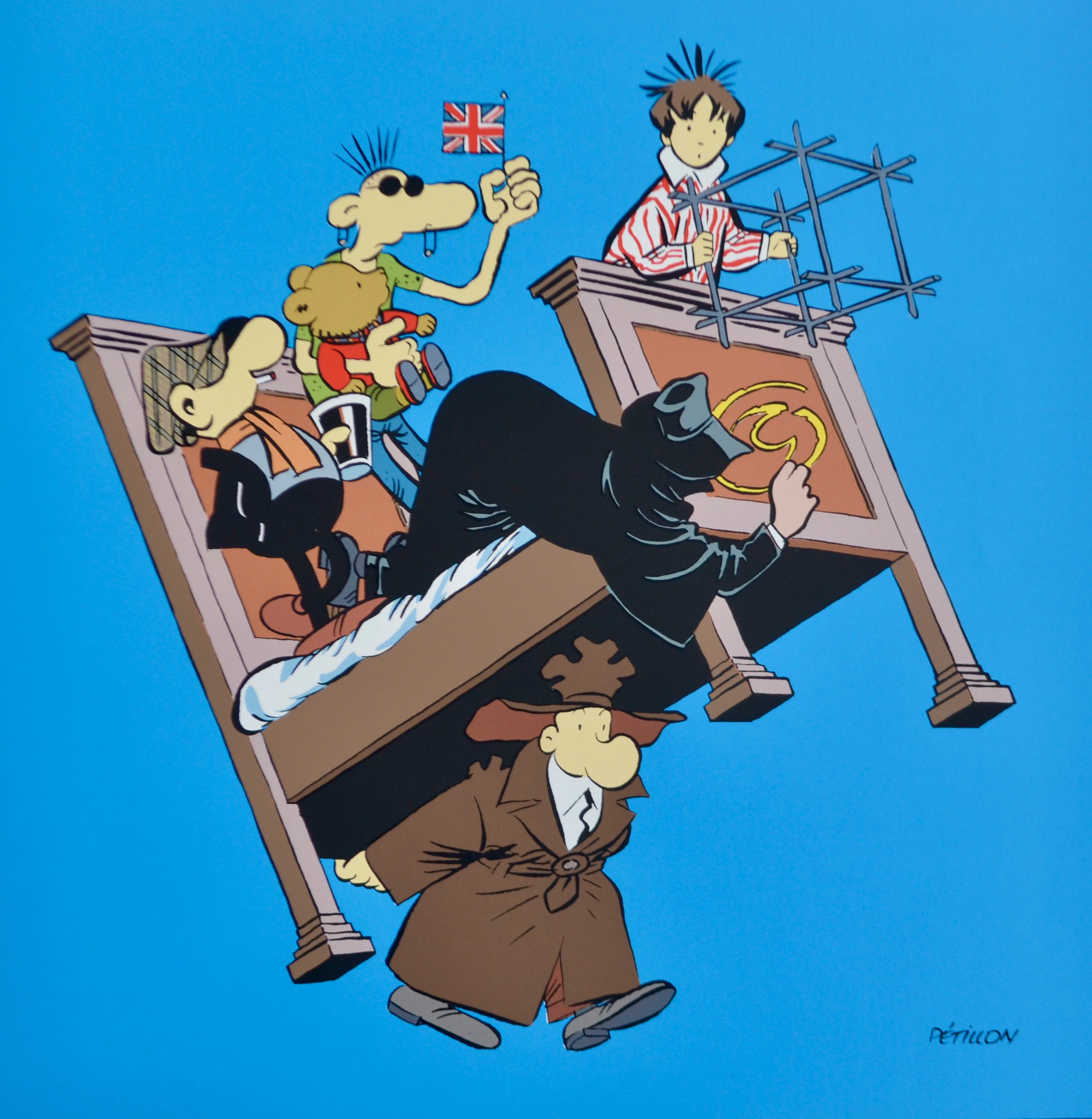 René Pétillon - Festival d’Angoulême, 1990 - Sérigraphie signée