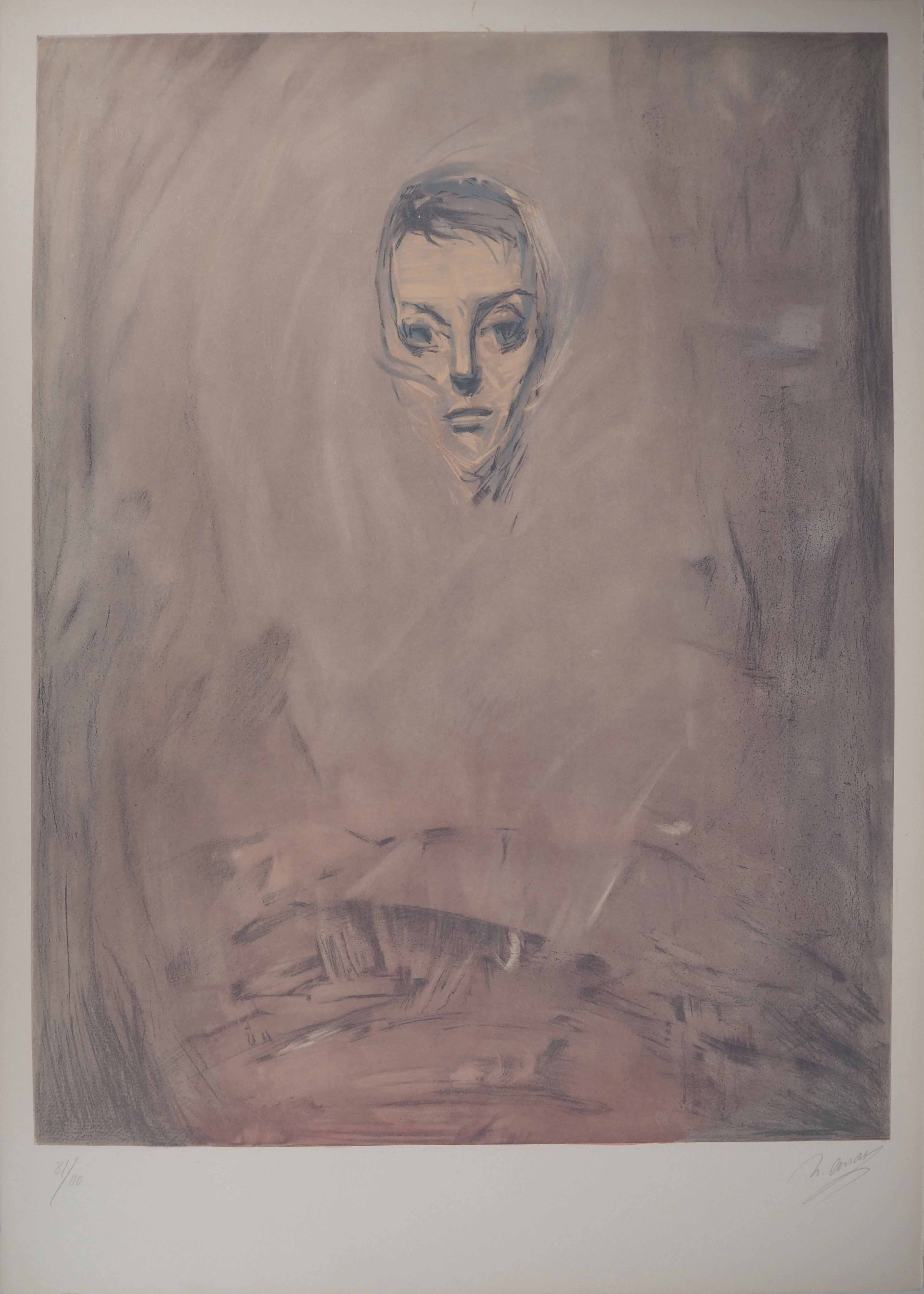 Nasser ASSAR - Soir, Isabelle, 1979 - Lithographie originale, Signée
