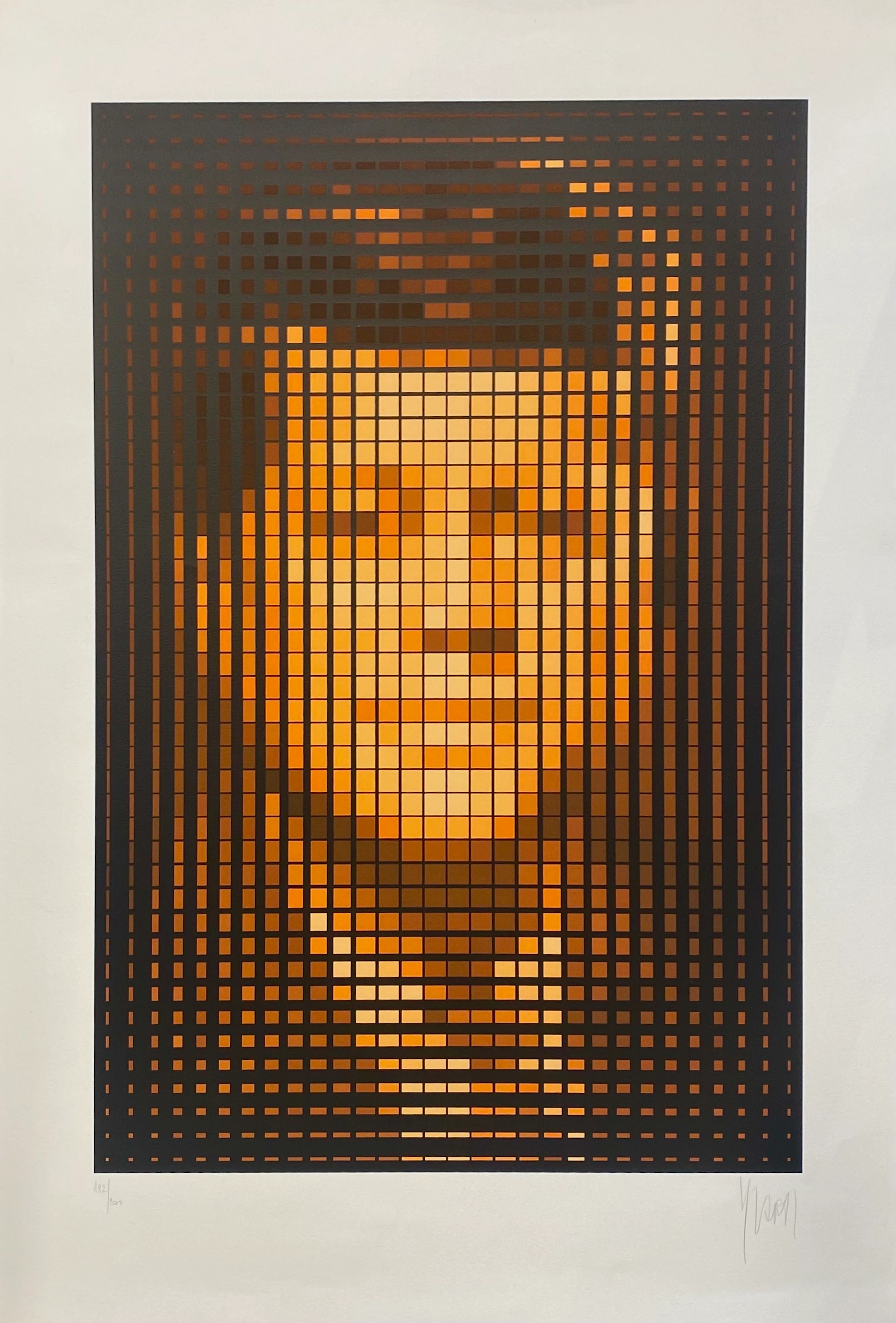 YVARAL - "J.F Kennedy" - Sérigraphie en couleurs