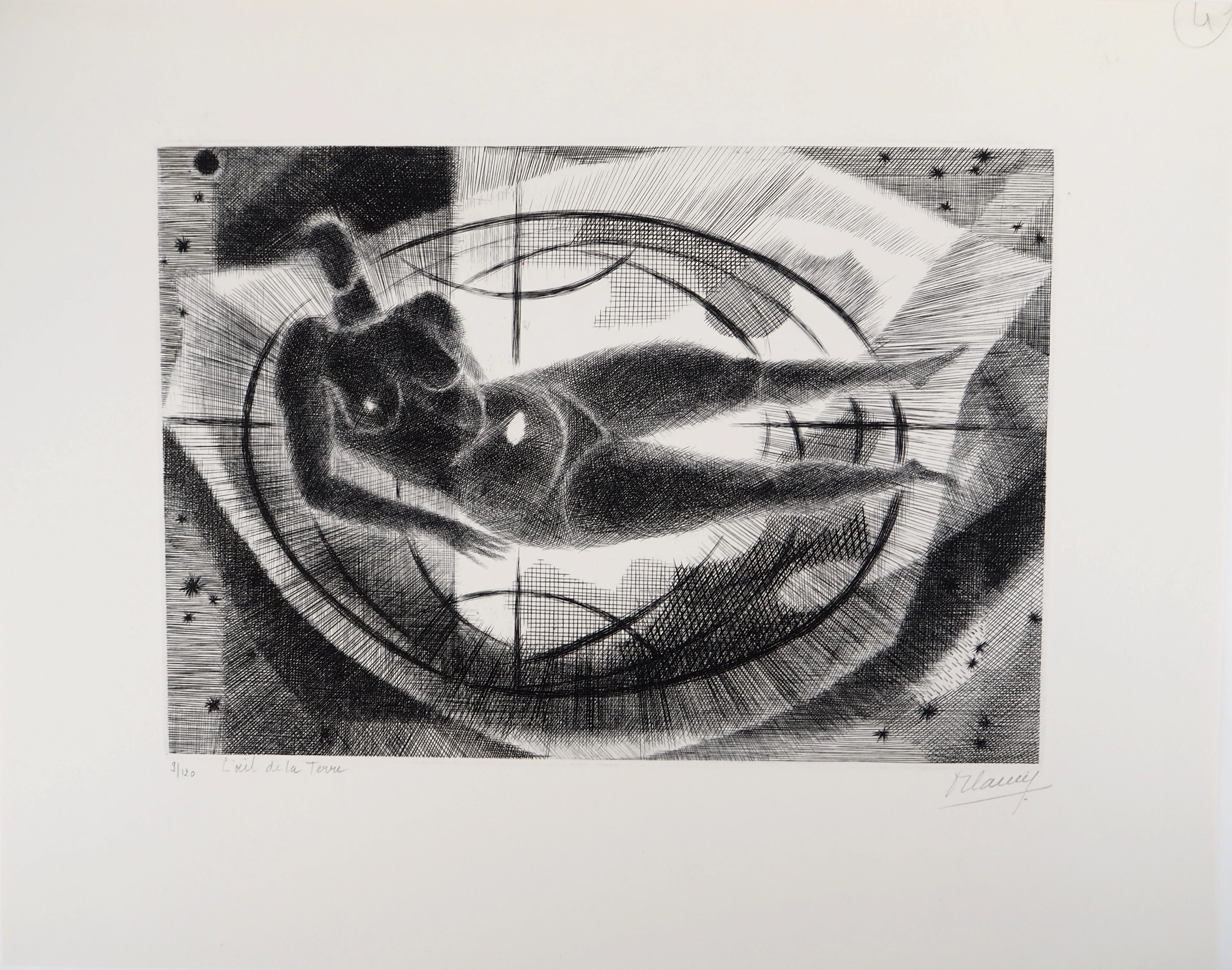 Robert CAMI - L'Oeil de la terre, 1970 - Gravure originale, signée