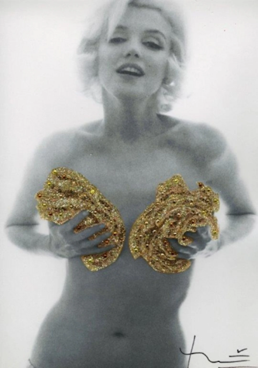 Bert STERN - Marilyn, Classic Gold Roses, 1962, Photographie signée
