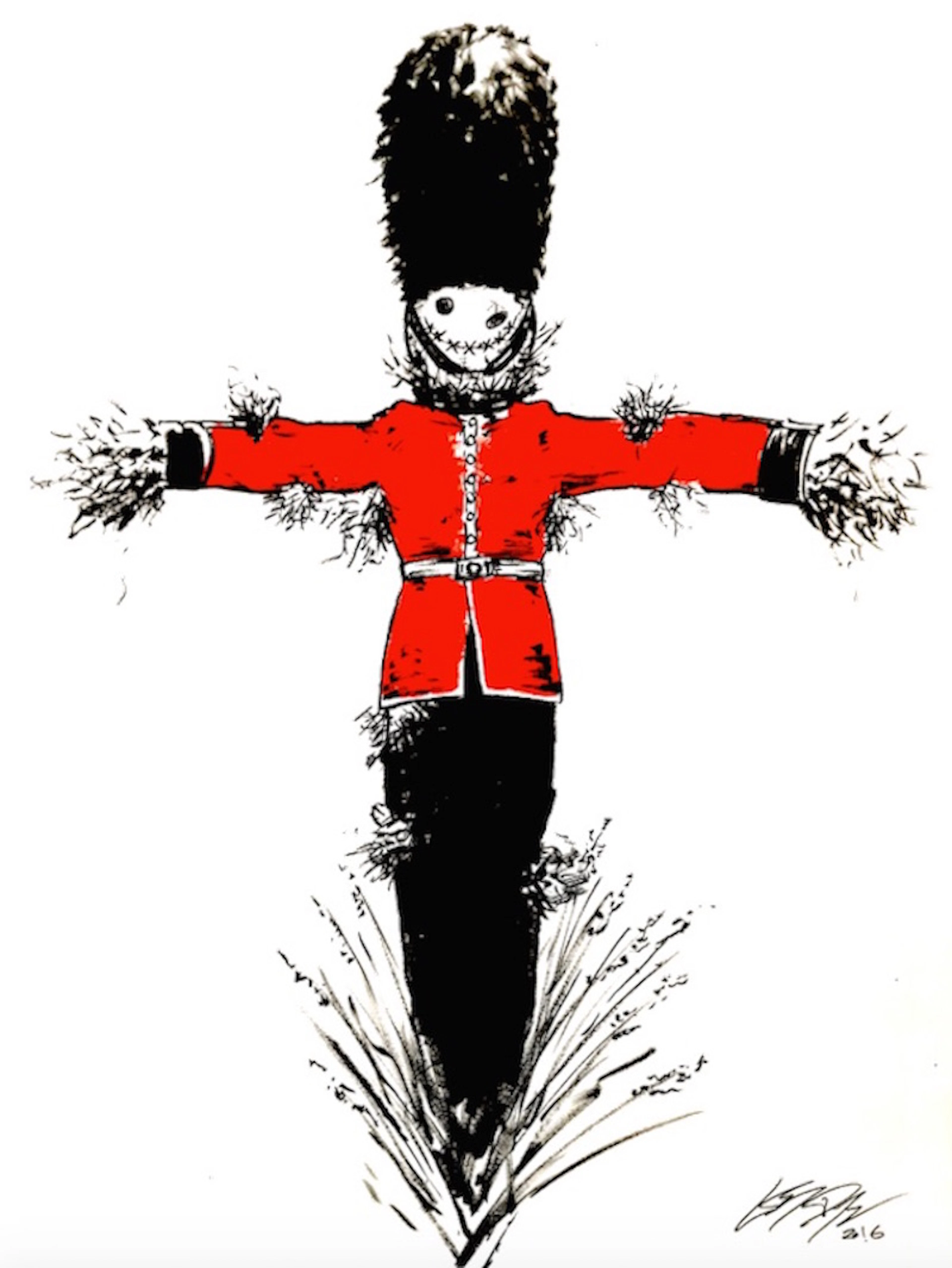 Loris DOGANA - Brexit, 2016 - acrylique et encre sur papier