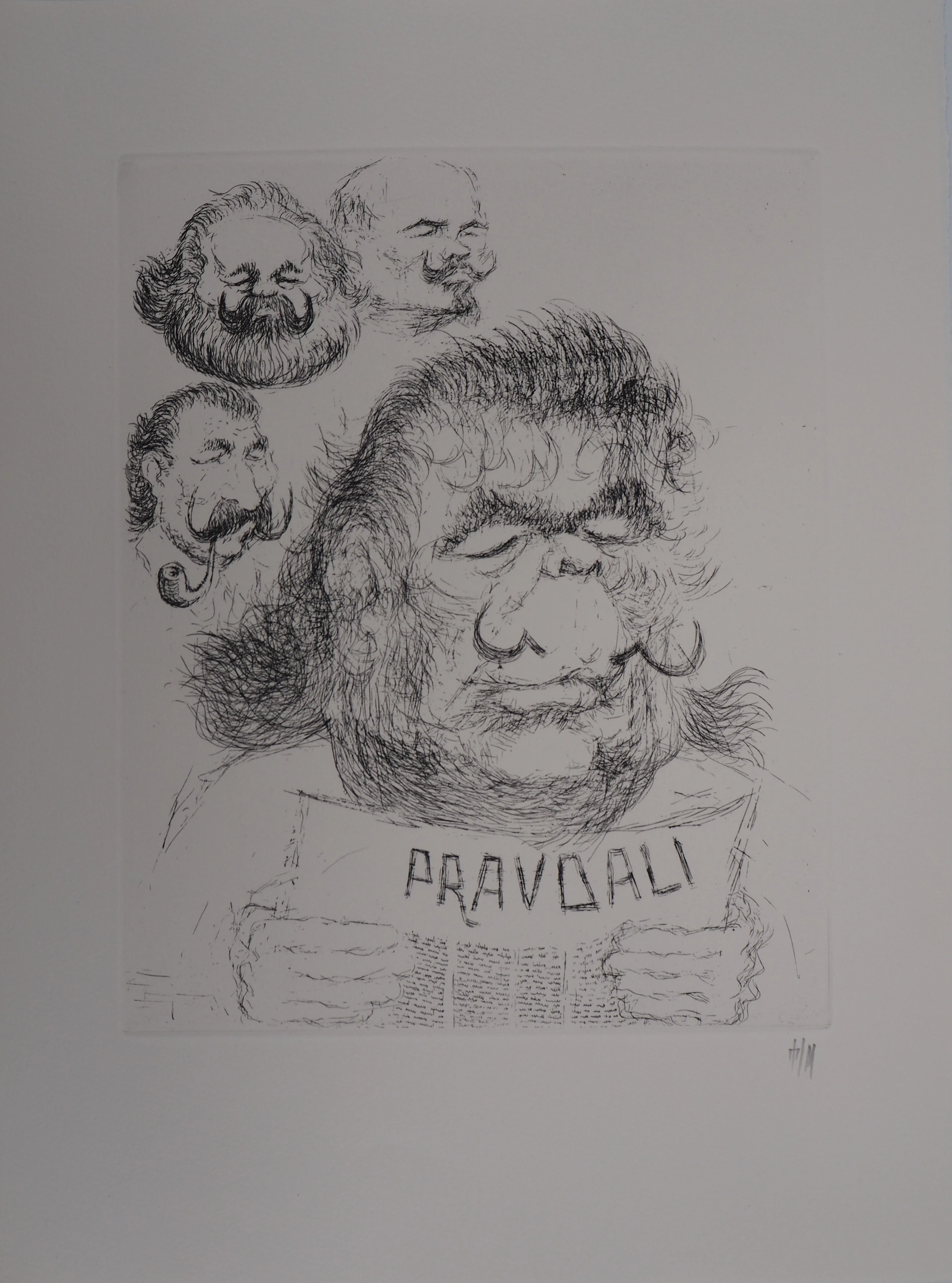 TIM : Dali en Soviétique - Gravure originale signée