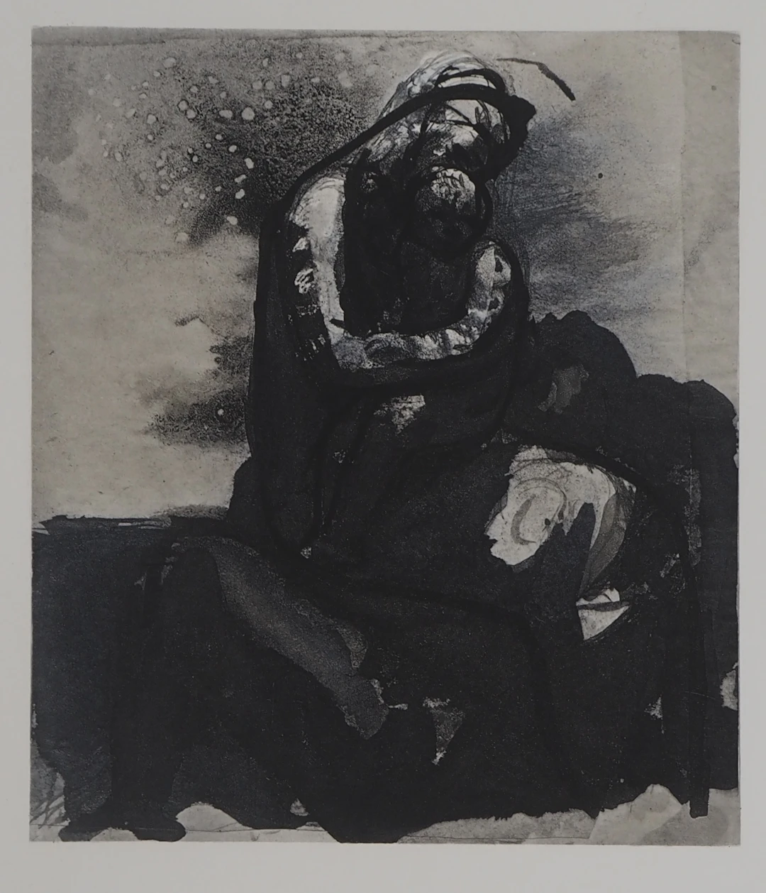 Auguste RODIN (d’après) : La mère et son enfant - Gravure