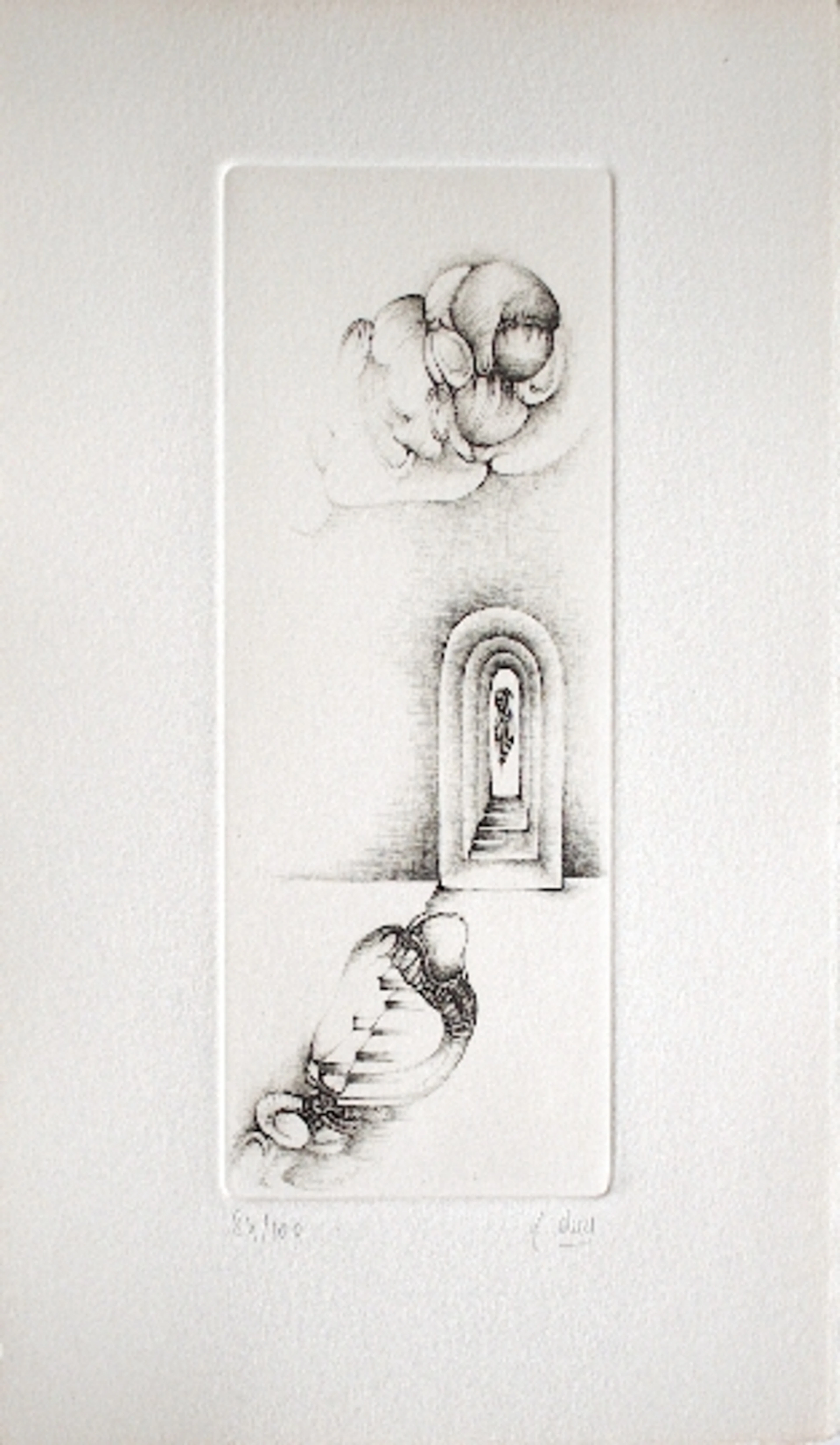 Fred DEUX - Gris 4, 1978, Gravure