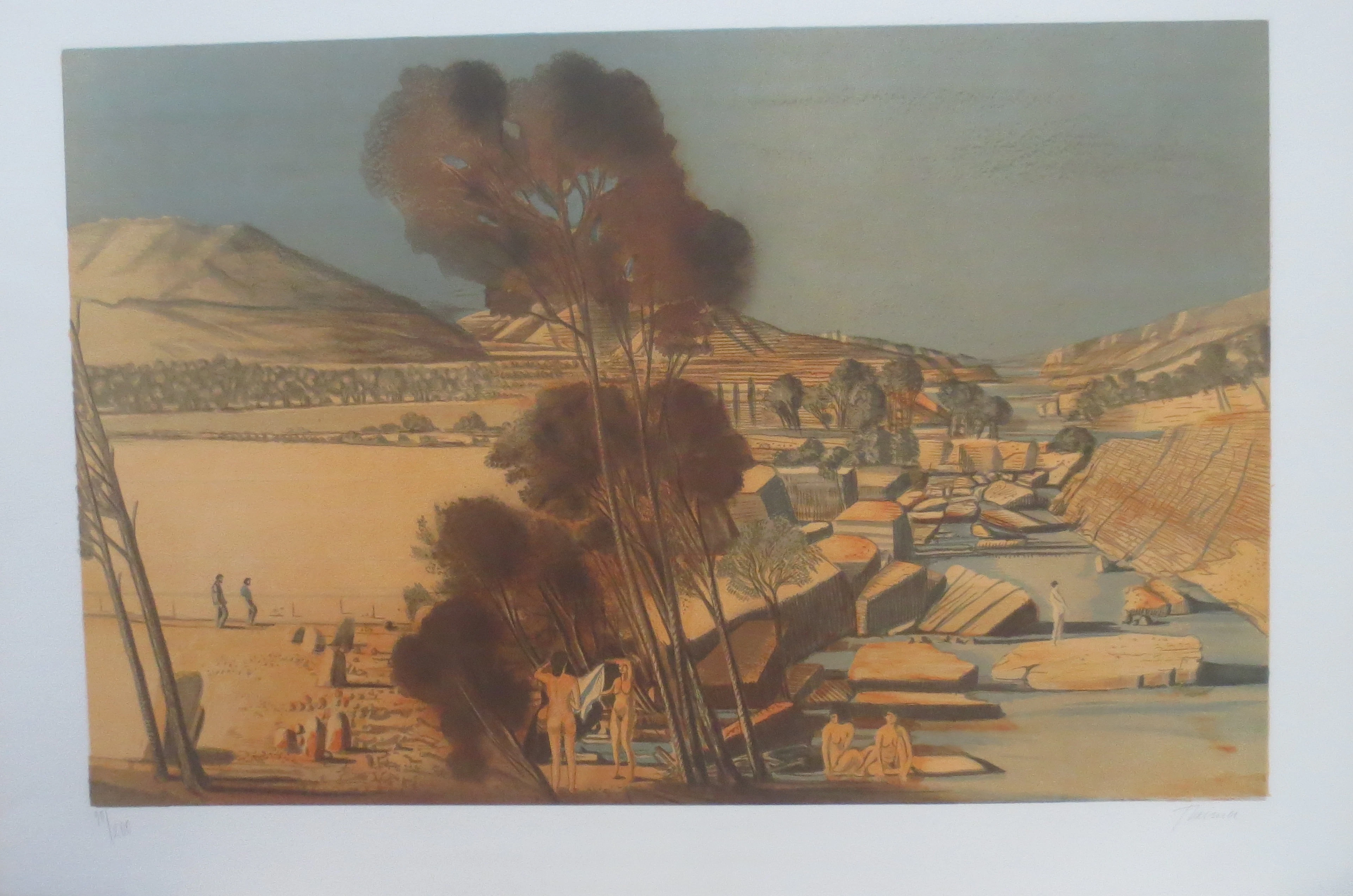 Ivan THEIMER - Le Lèze, 1980 - Lithographie signée au crayon