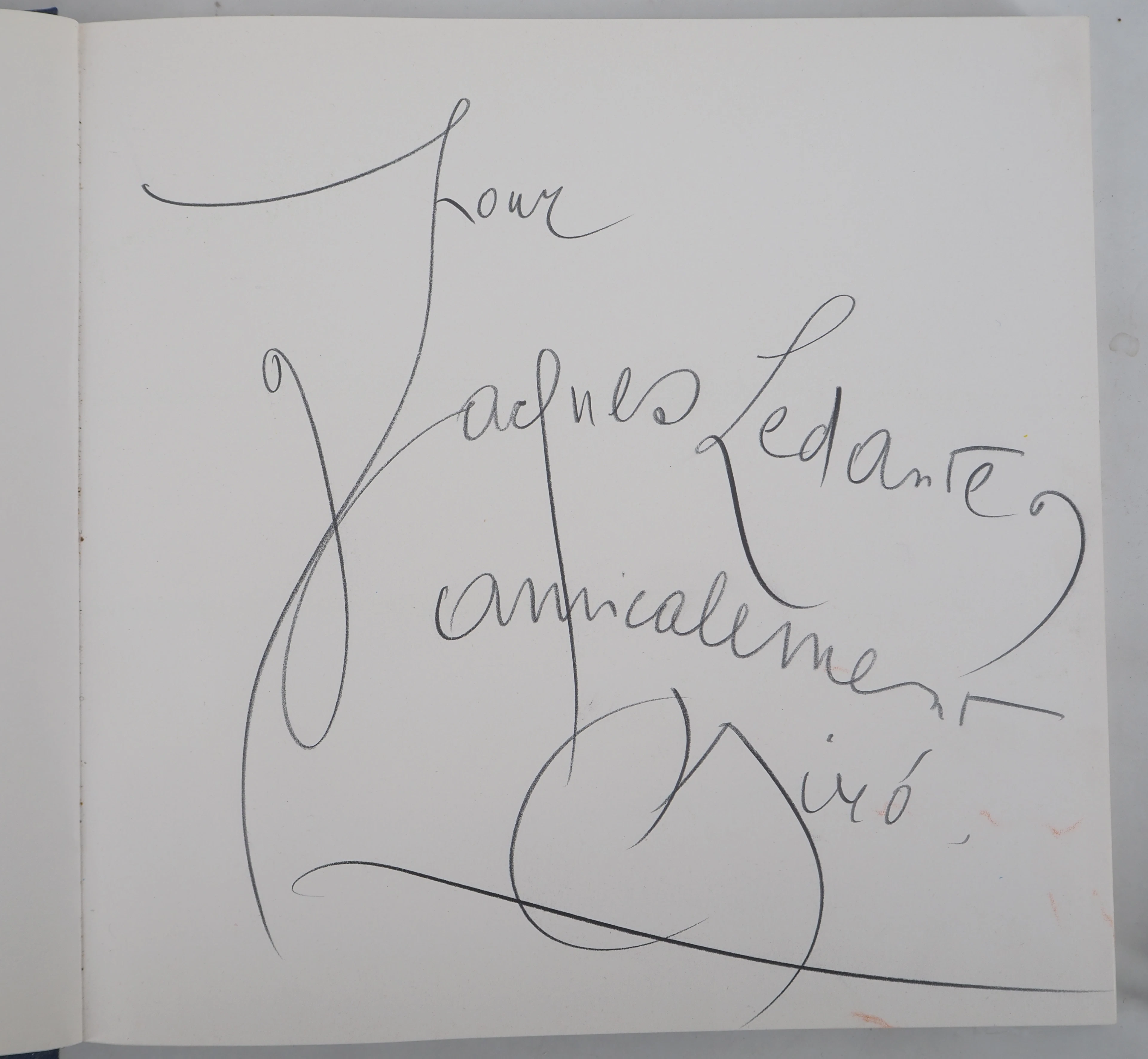 Joan MIRO - Dédicace autographe, Signée + 2 lithographies