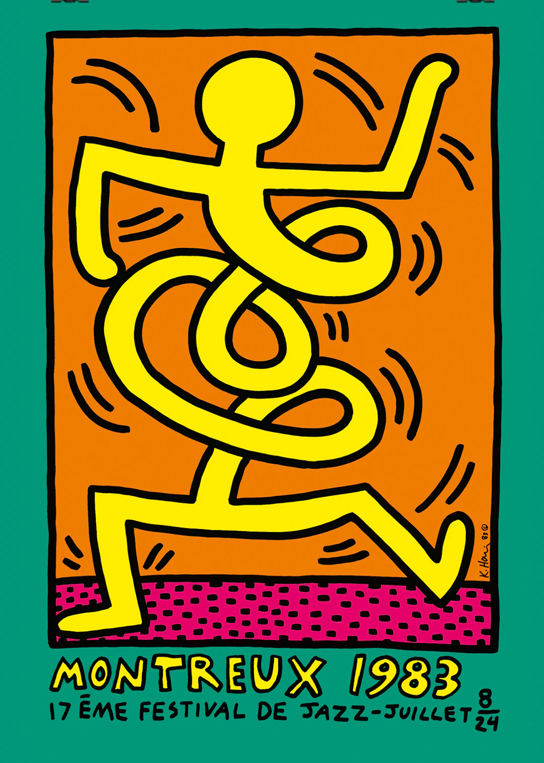 Keith HARING - Montreux, Jazz Festival, 1983 - Sérigraphie