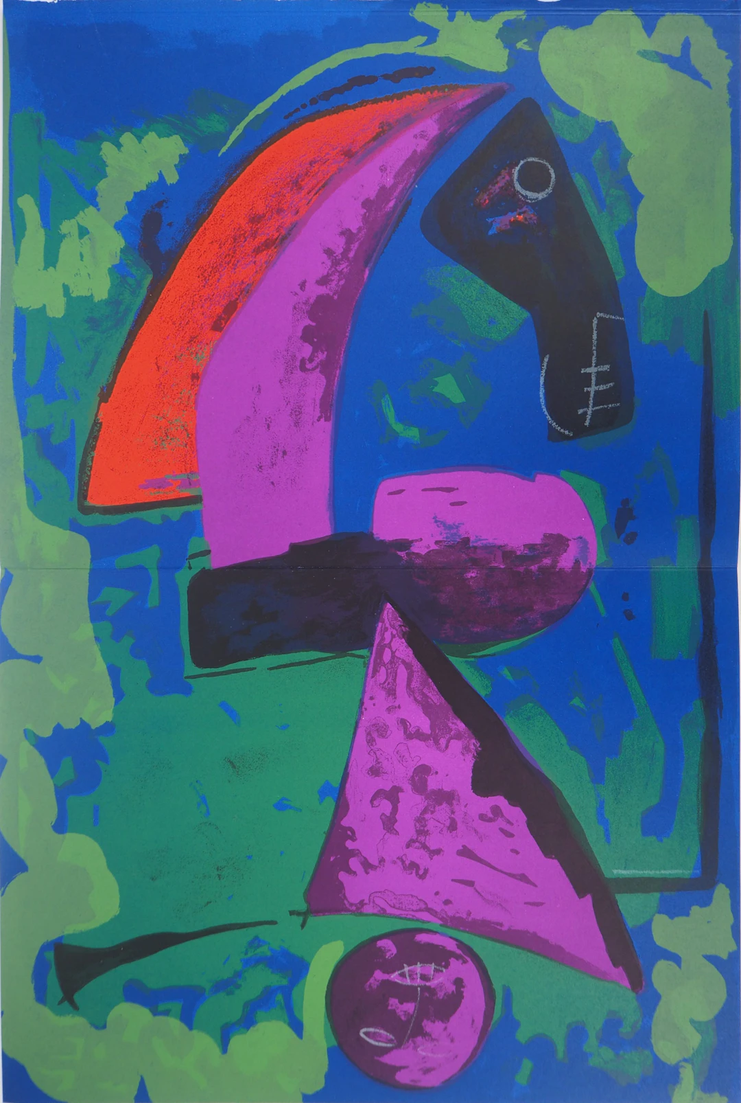 Marino MARINI : Guerrier, 1968 - Lithographie originale