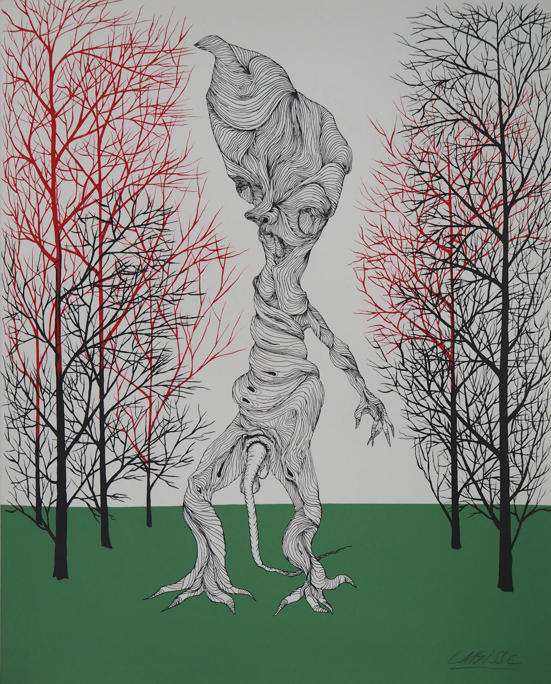 Félix LABISSE : La Mandragore, Lithographie originale signée