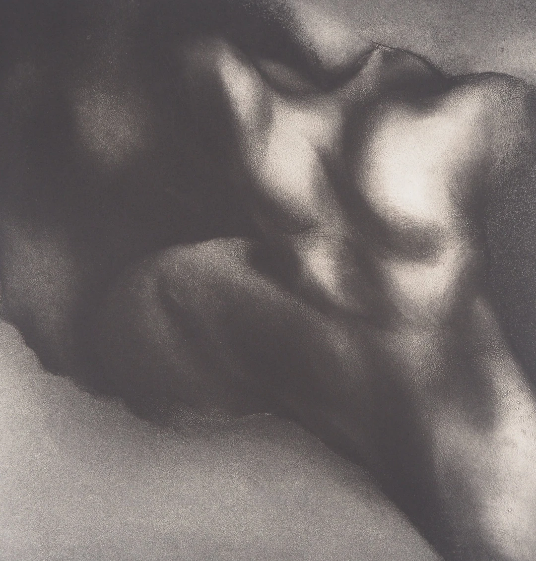 Jean-Luc FAUVEL : Paysage du corps (L’ange rebelle), 1984 - Lithographie