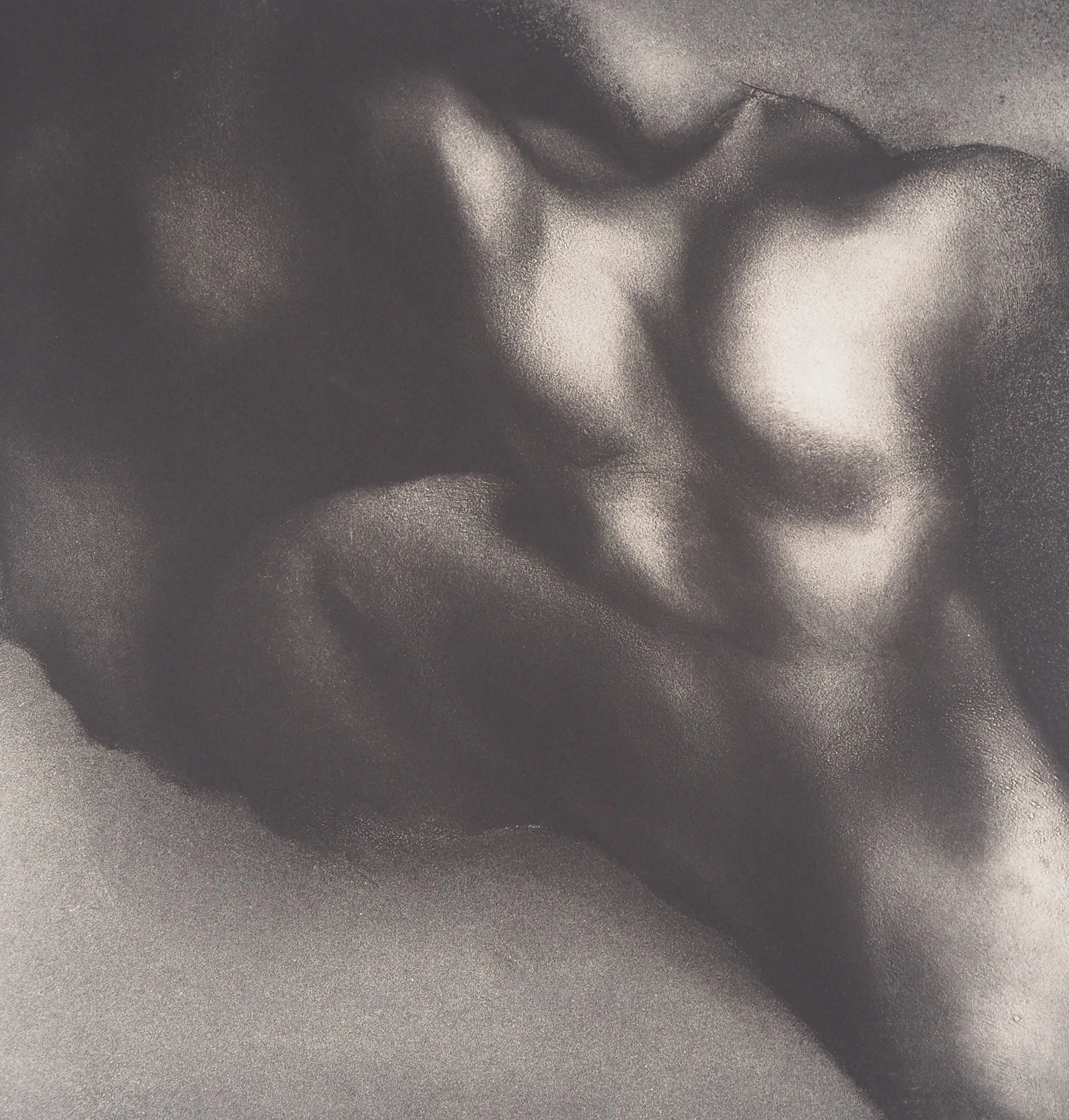 Jean-Luc FAUVEL : Paysage du corps (L’ange rebelle), 1984 - Lithographie