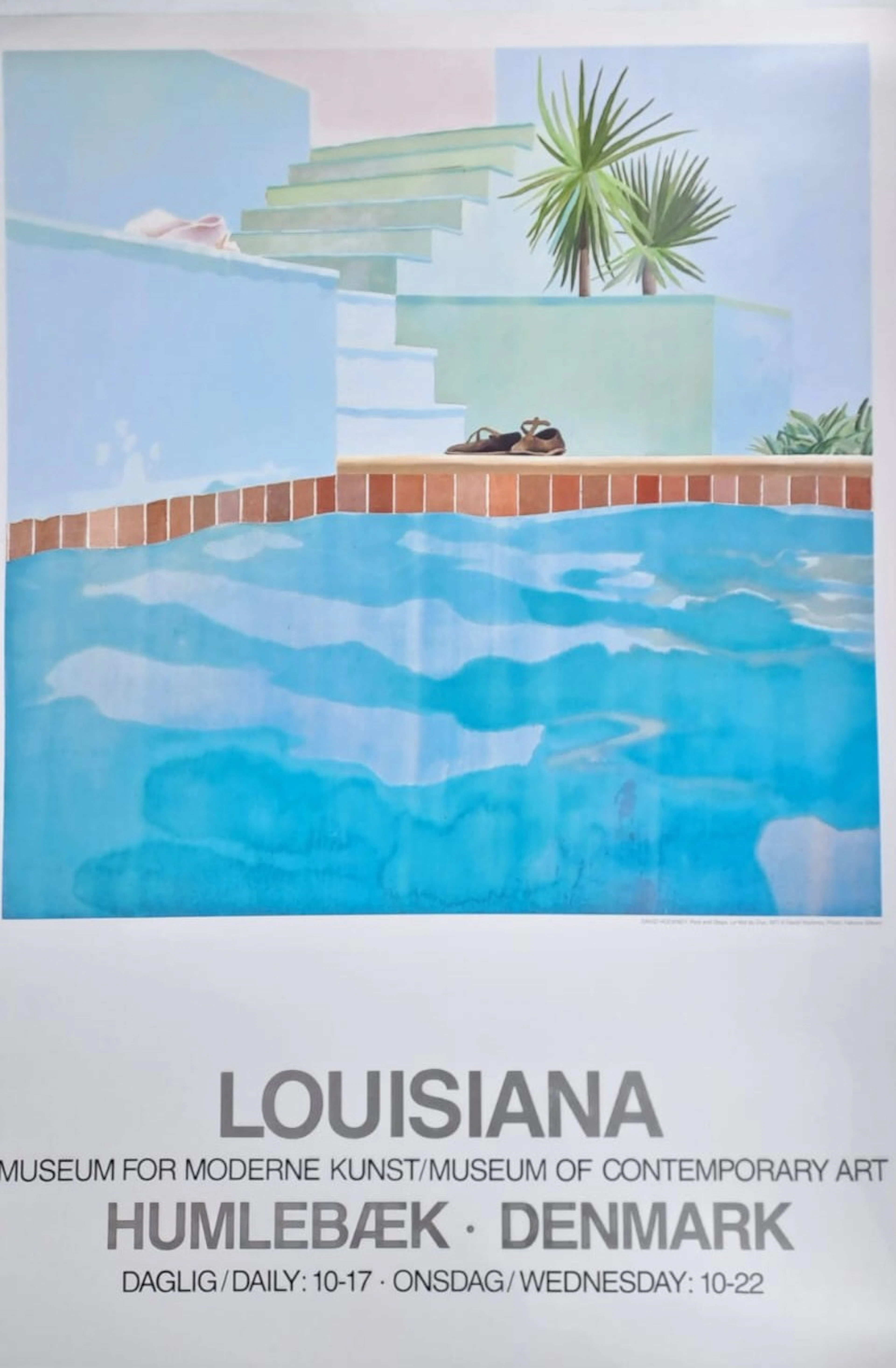David Hockney - Pool and Steps, 1971 - Affiche originale