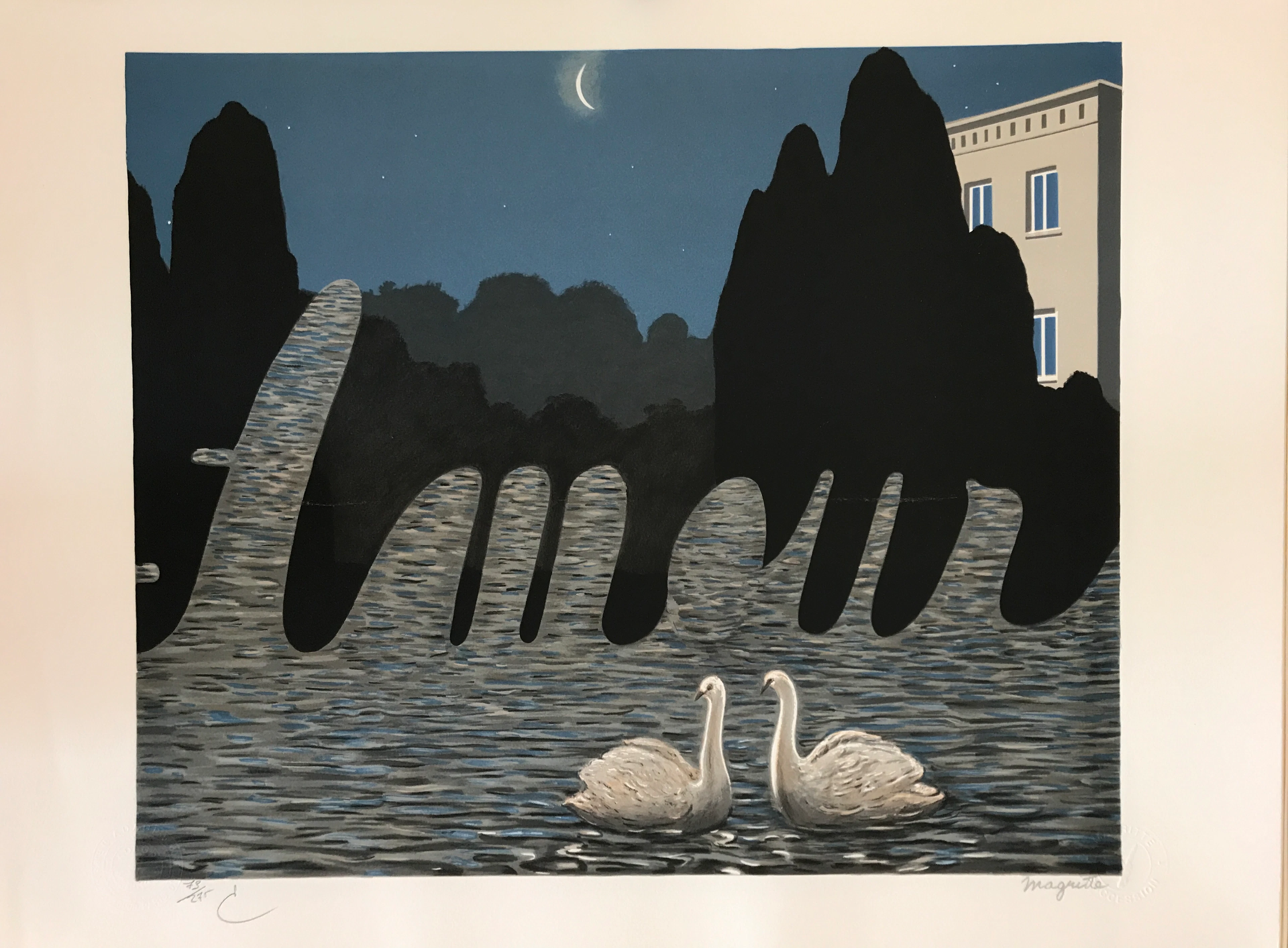 René Magritte (d’après) - L’art de la conversation - Lithographie