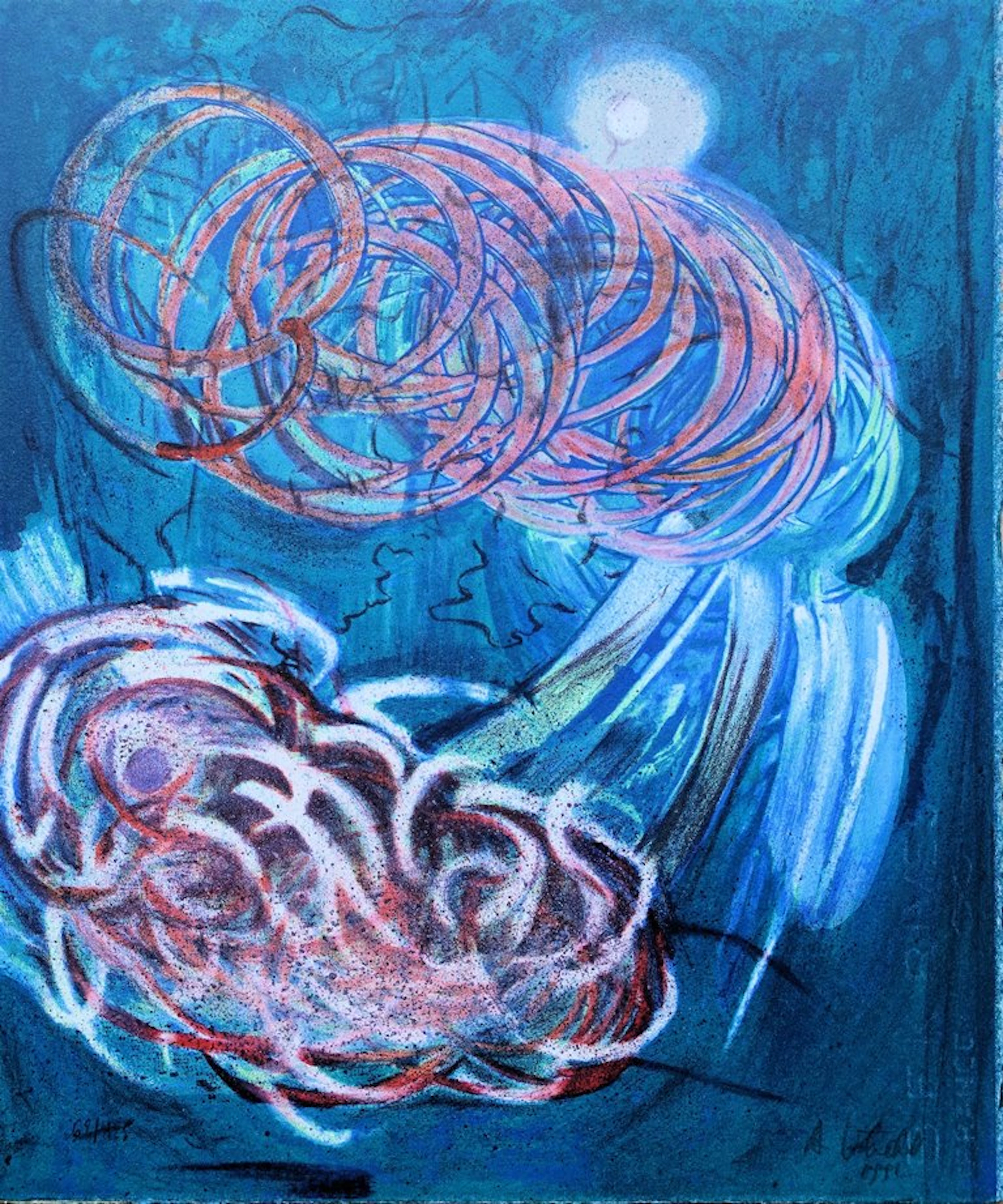 André VERDET : Le Rêve - Lithographie originale signée au crayon
