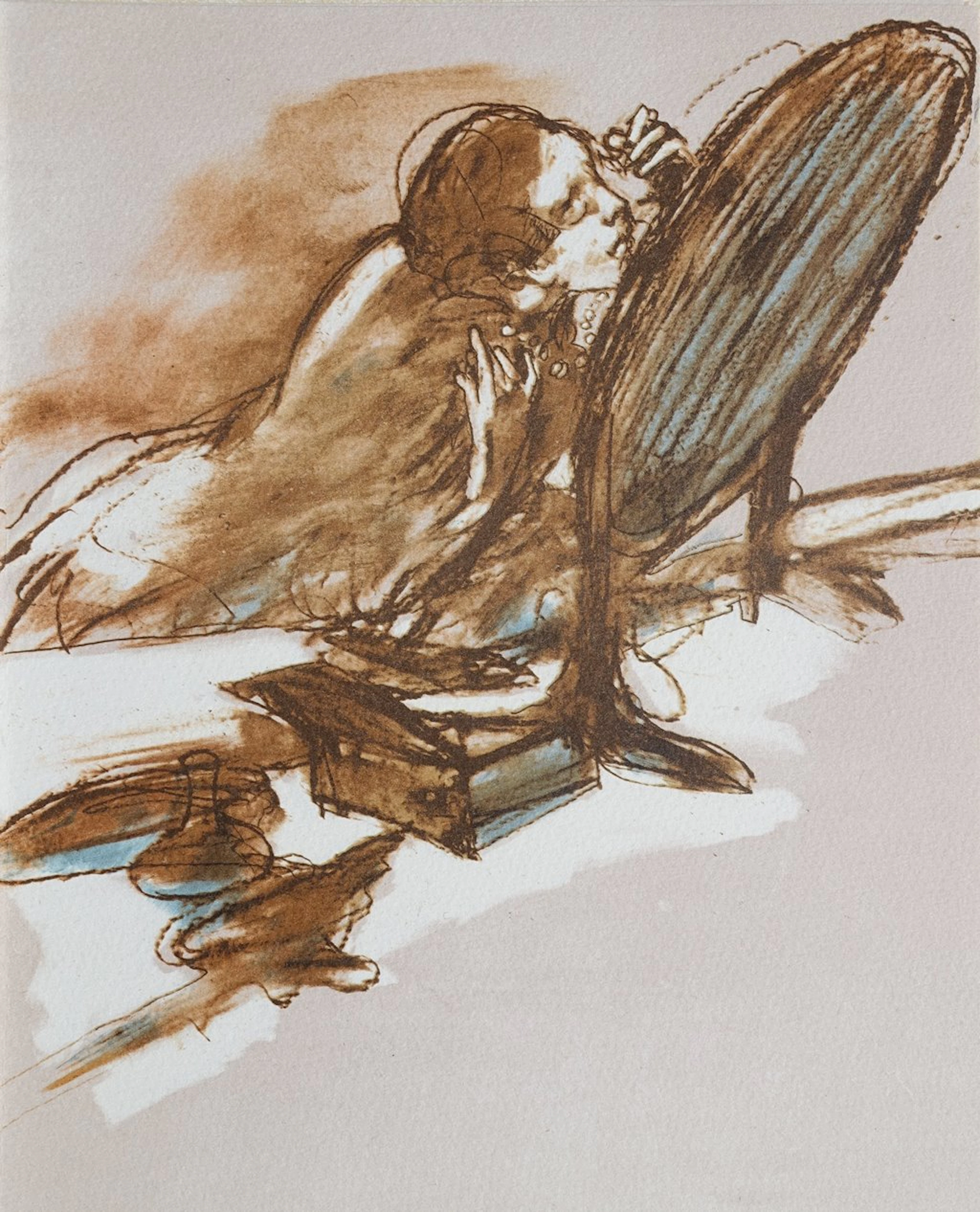 Claude WEISBUCH - Le maquillage - Lithographie originale, 1984 avec ceritic