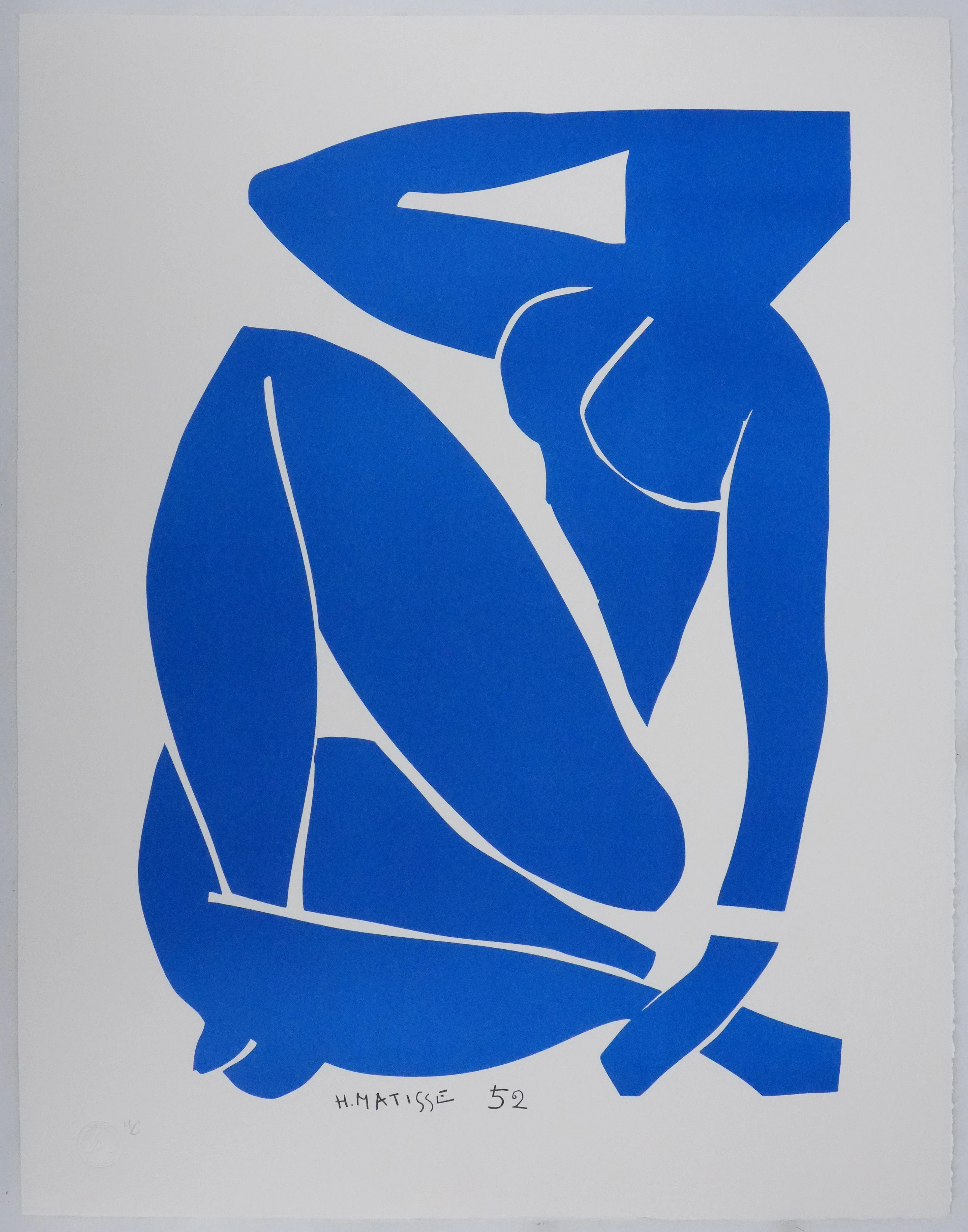 Henri MATISSE : Nu bleu III, Lithographie signée