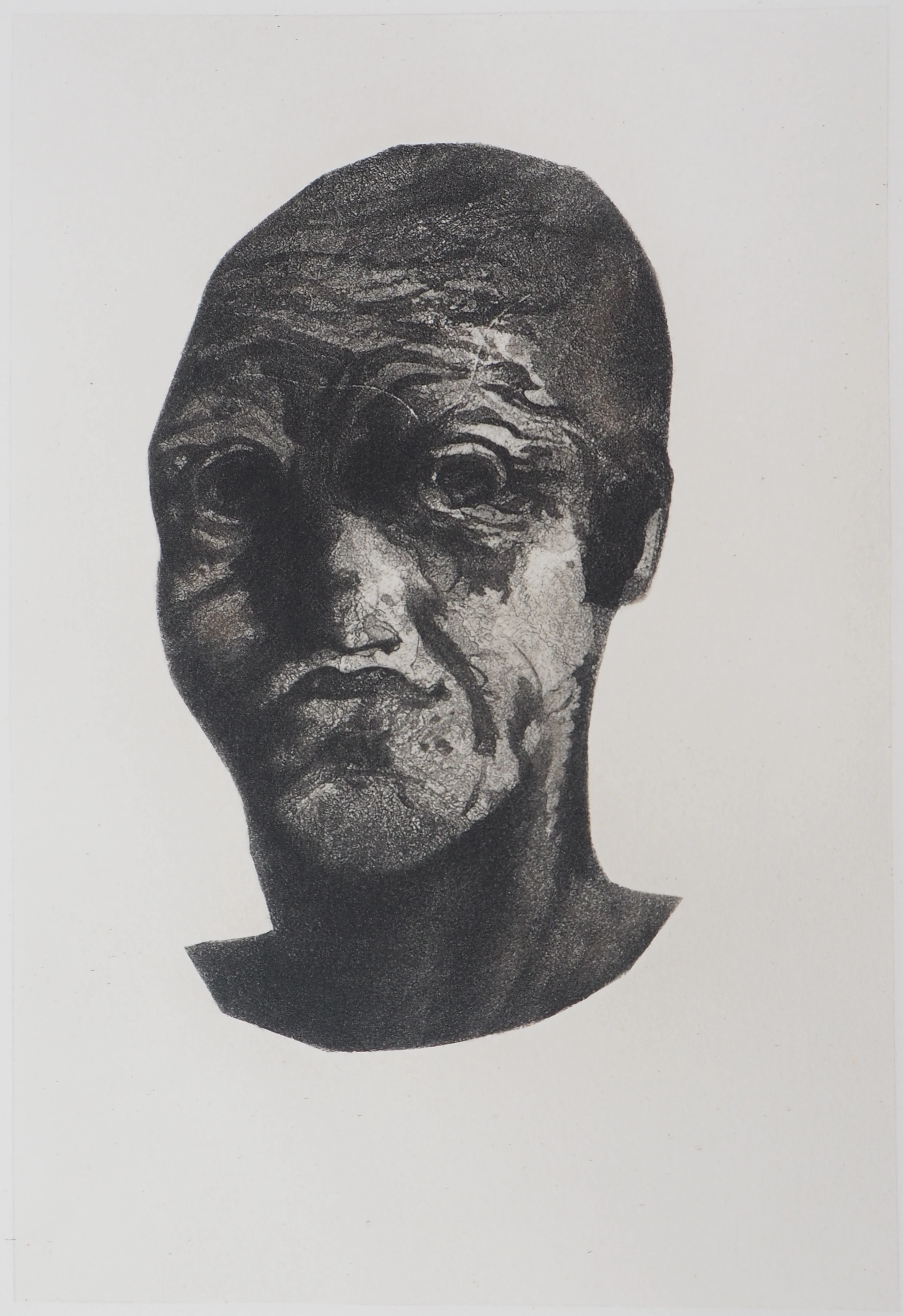 Auguste RODIN (d’après) : Masque - Gravure, 1897