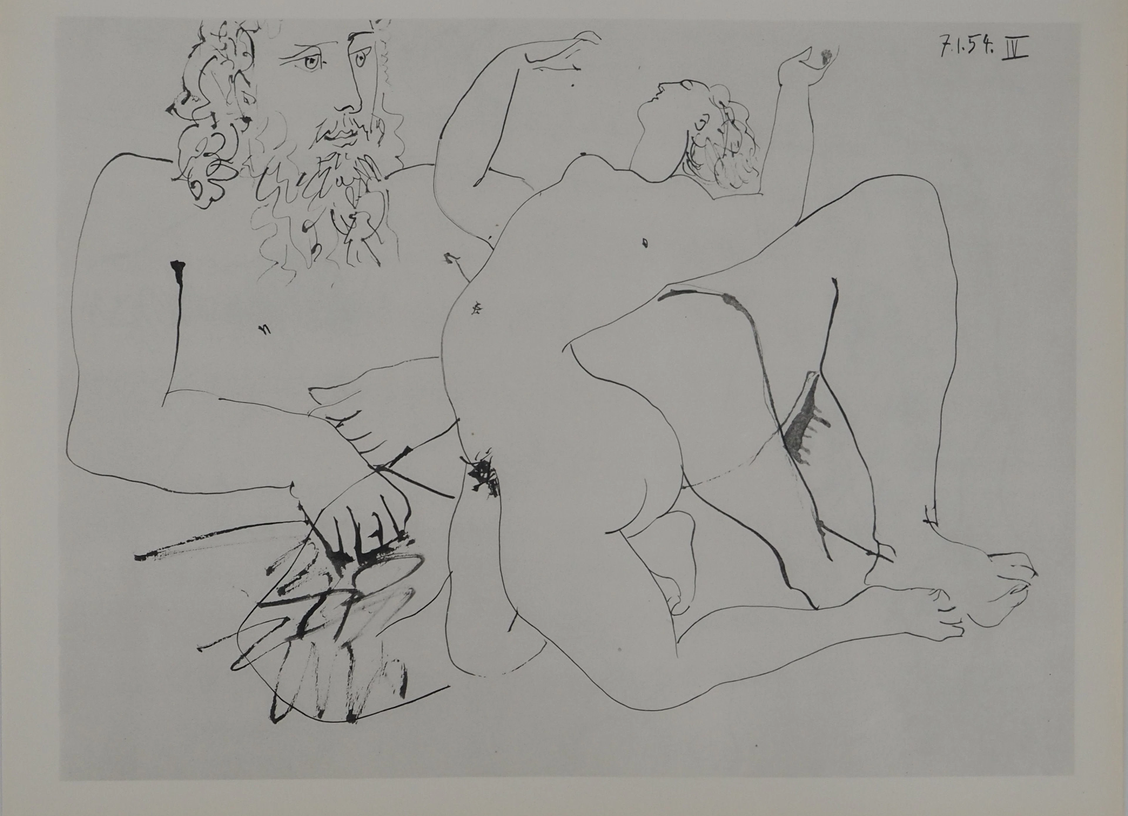 Pablo PICASSO : Comédie Humaine, La séduction, Héliogravure