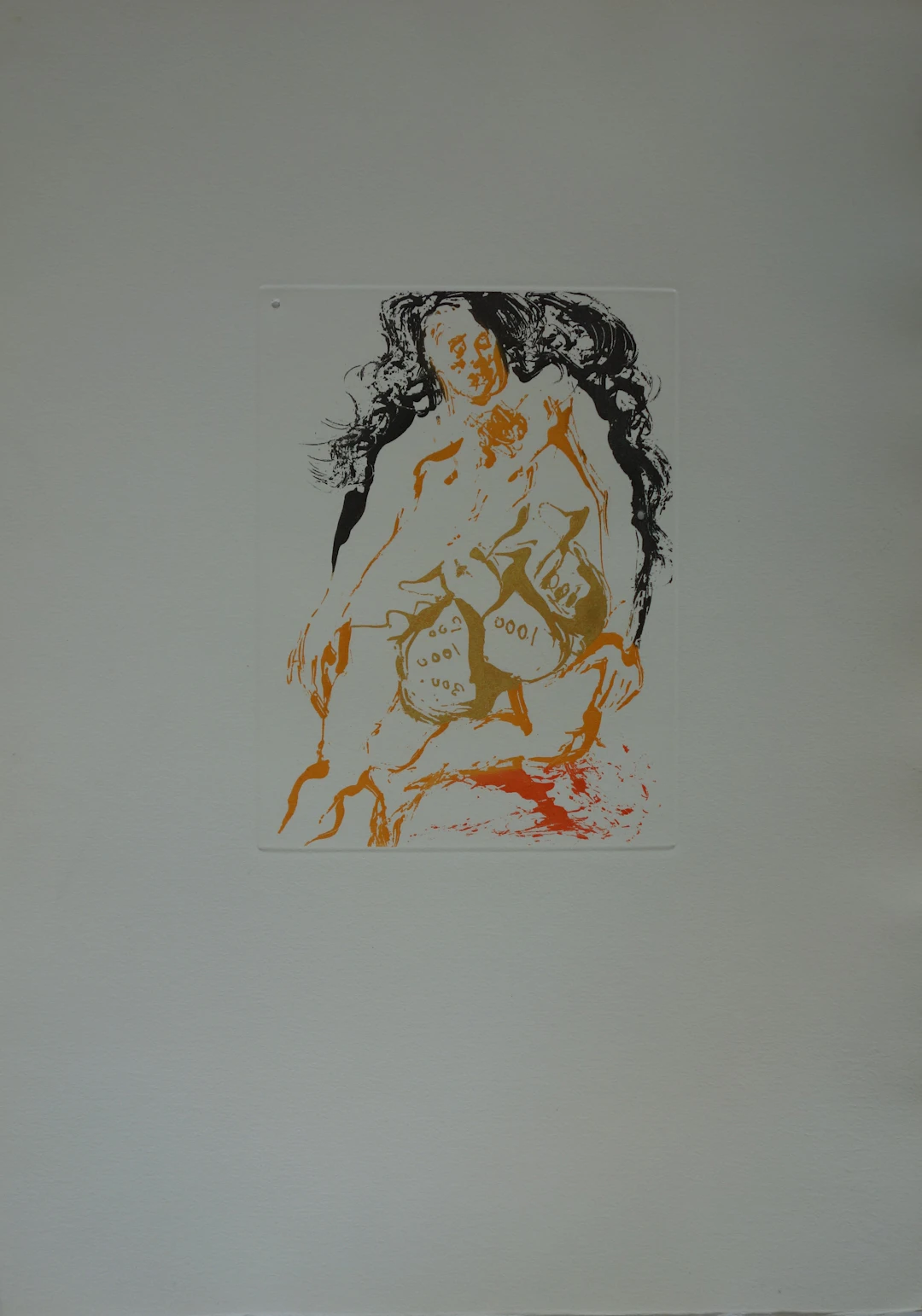 Salvador DALI : Huit Péchés Capitaux, l’Avarice - Gravure original 1968