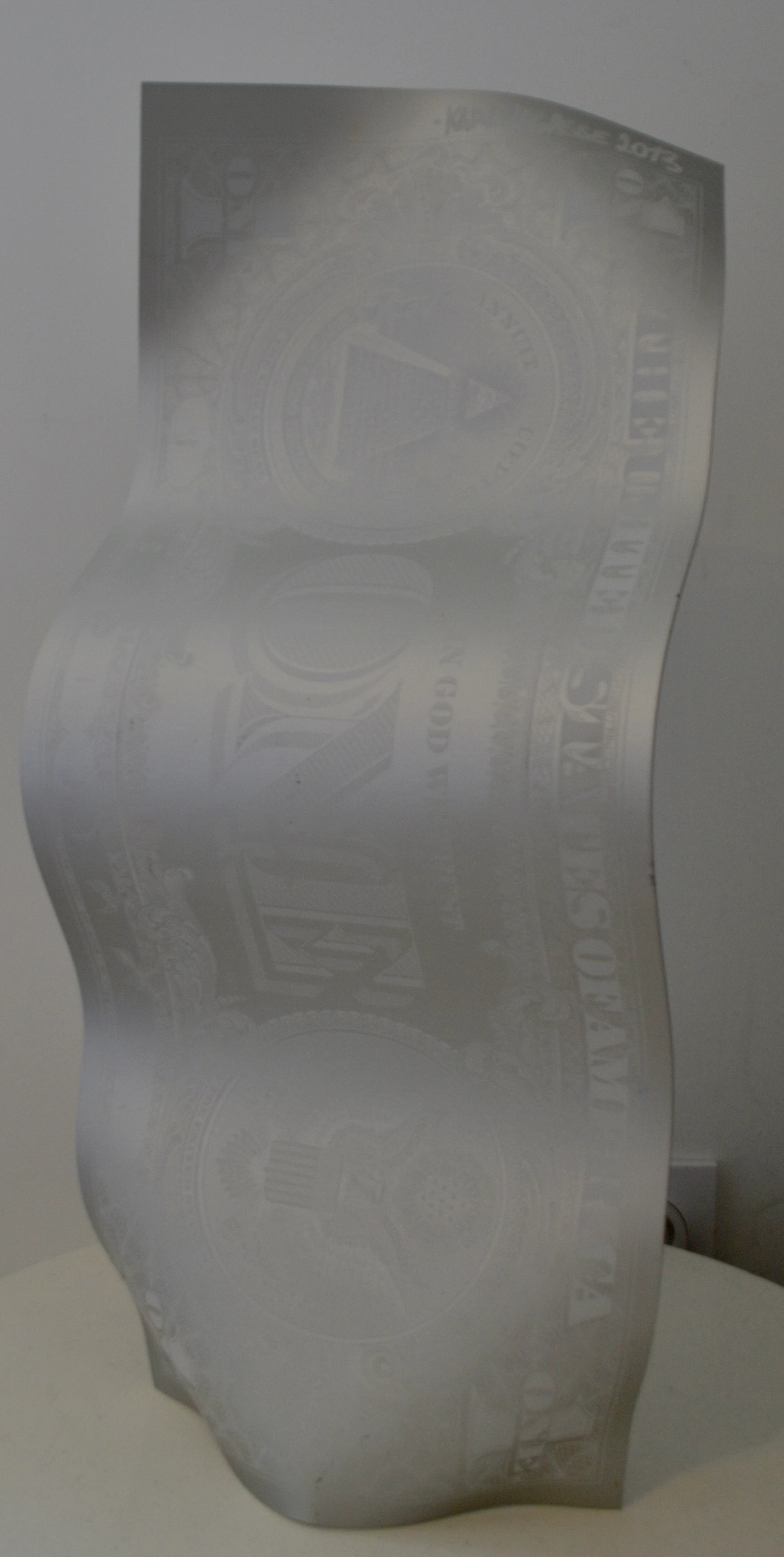 Karl LAGASSE - One dollar, 2013 - Sculpture