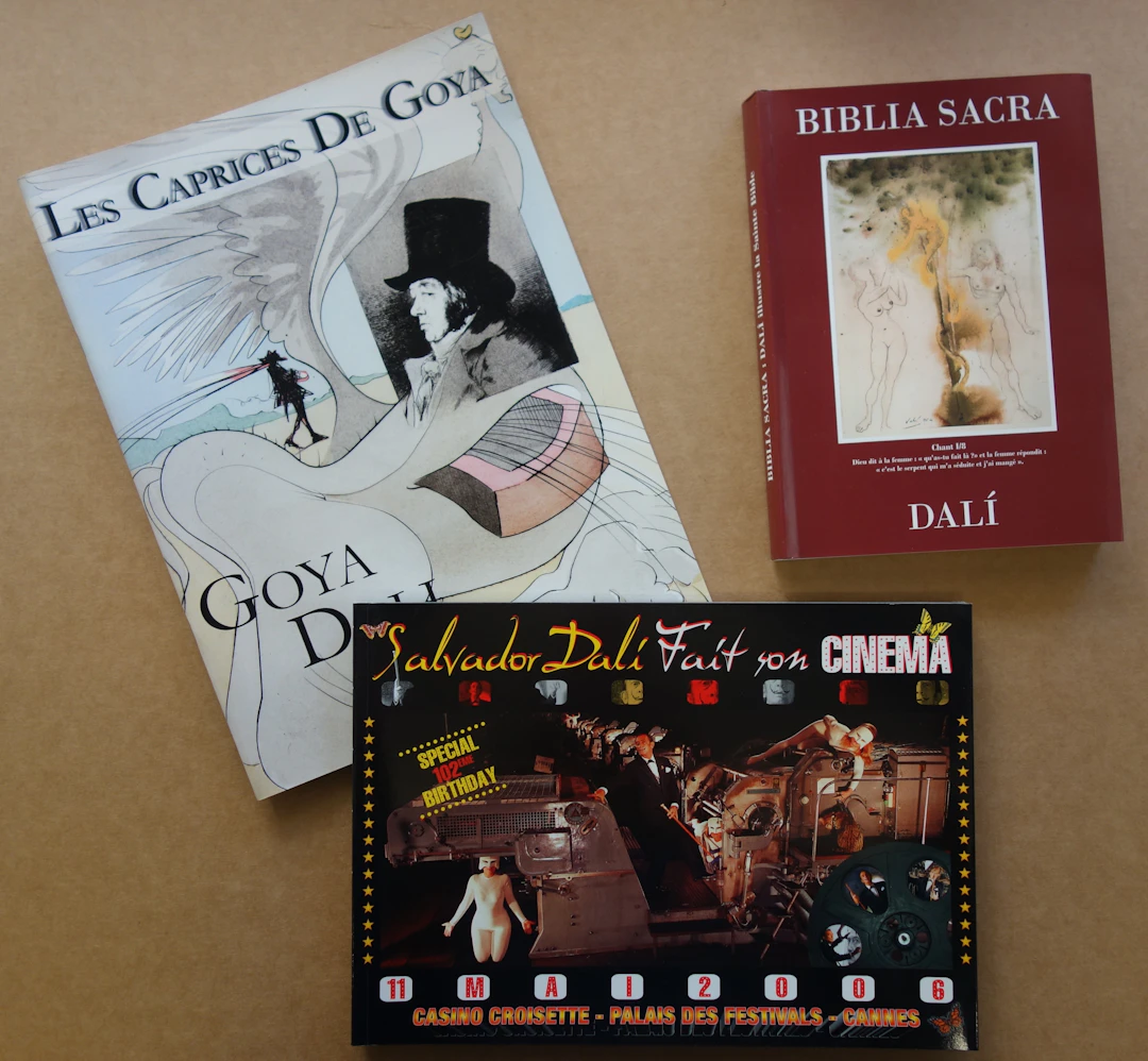 Salvador DALI : Biblia Sacra, Caprices de Goya et Dali fait son cinéma
