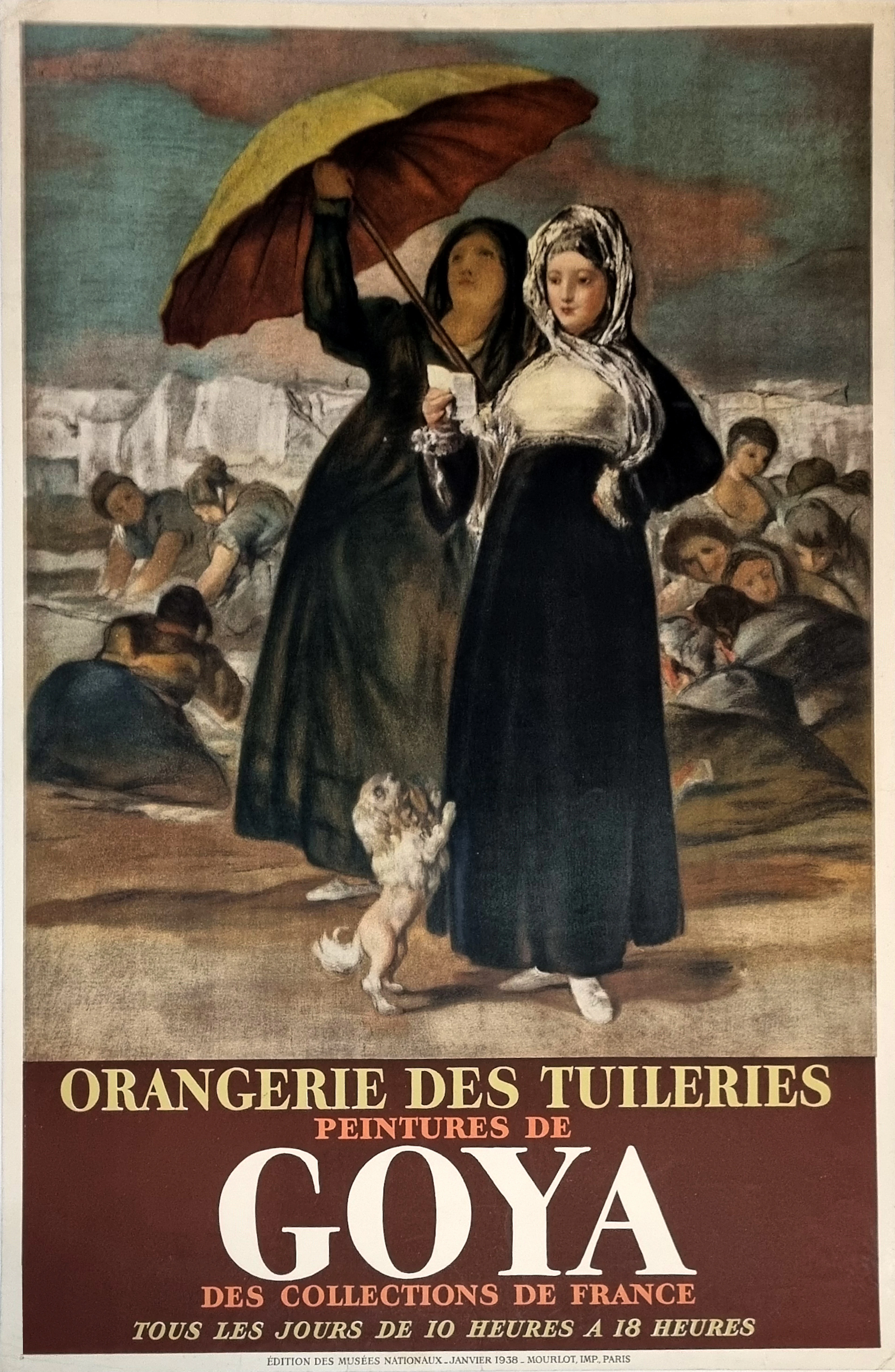 Francisco de Goya (d’après), Les Jeunes, lithographie Mourlot, 1938