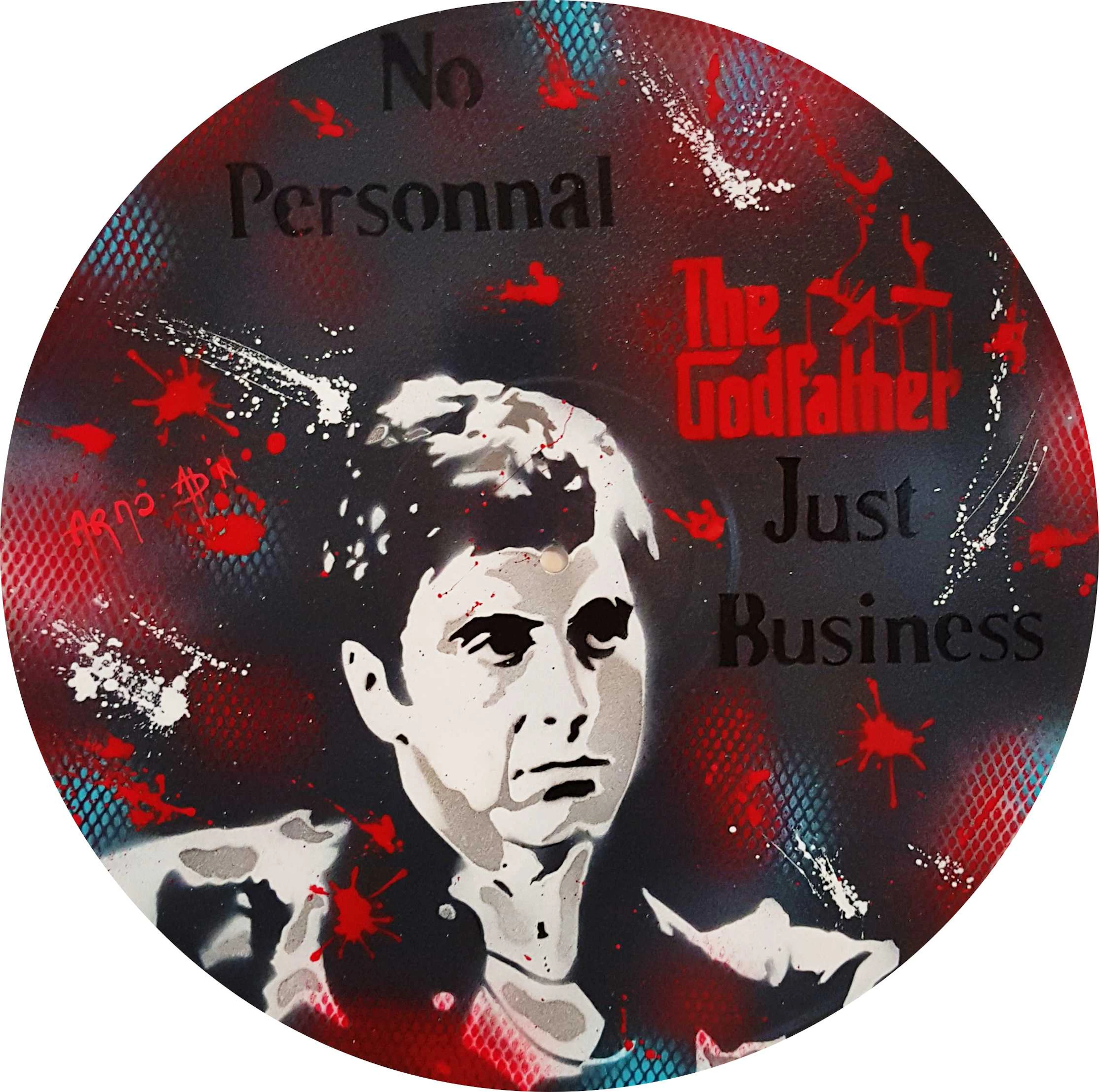 Arno ADN - No Personnal, Just Business, 2018, Pochoir sur vinyle