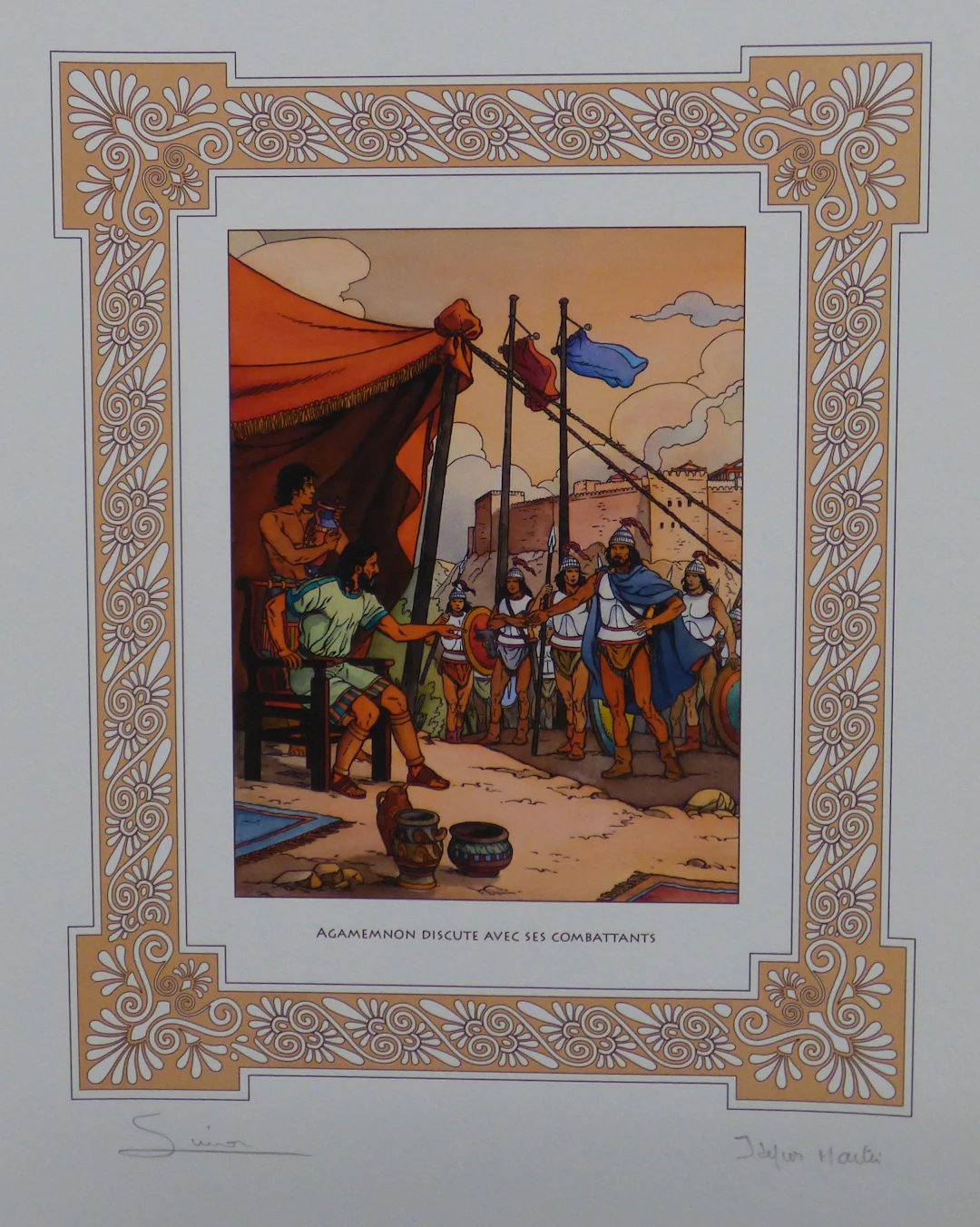 Jacques MARTIN - Agamemnon, 2008 - Gravure aquarellée