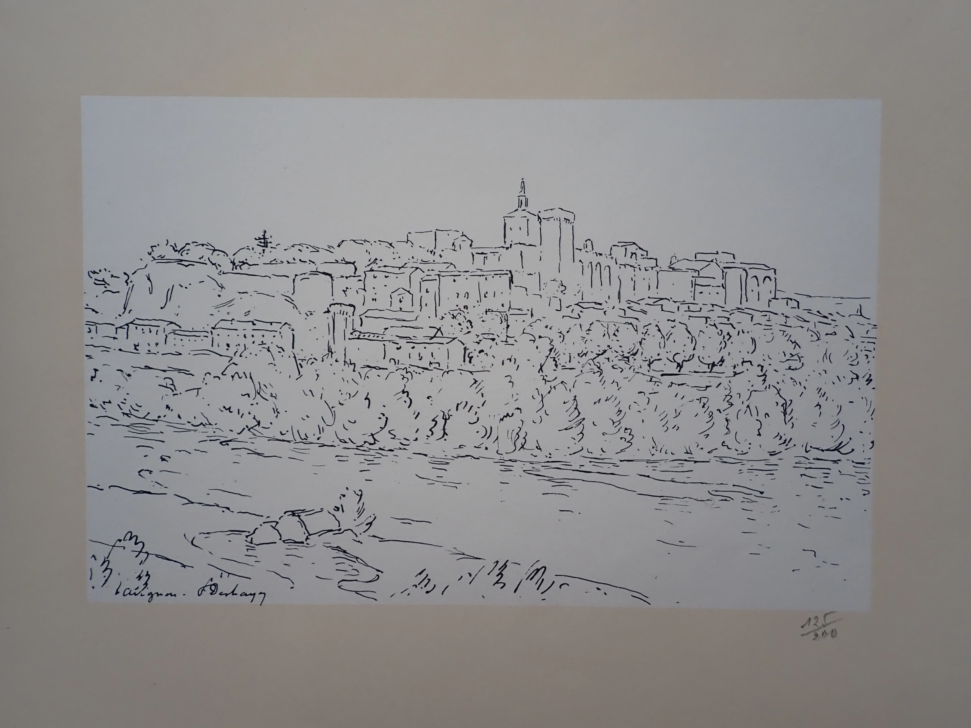 Frédéric DESHAYES (d’après) - Village de Provence - Gravure