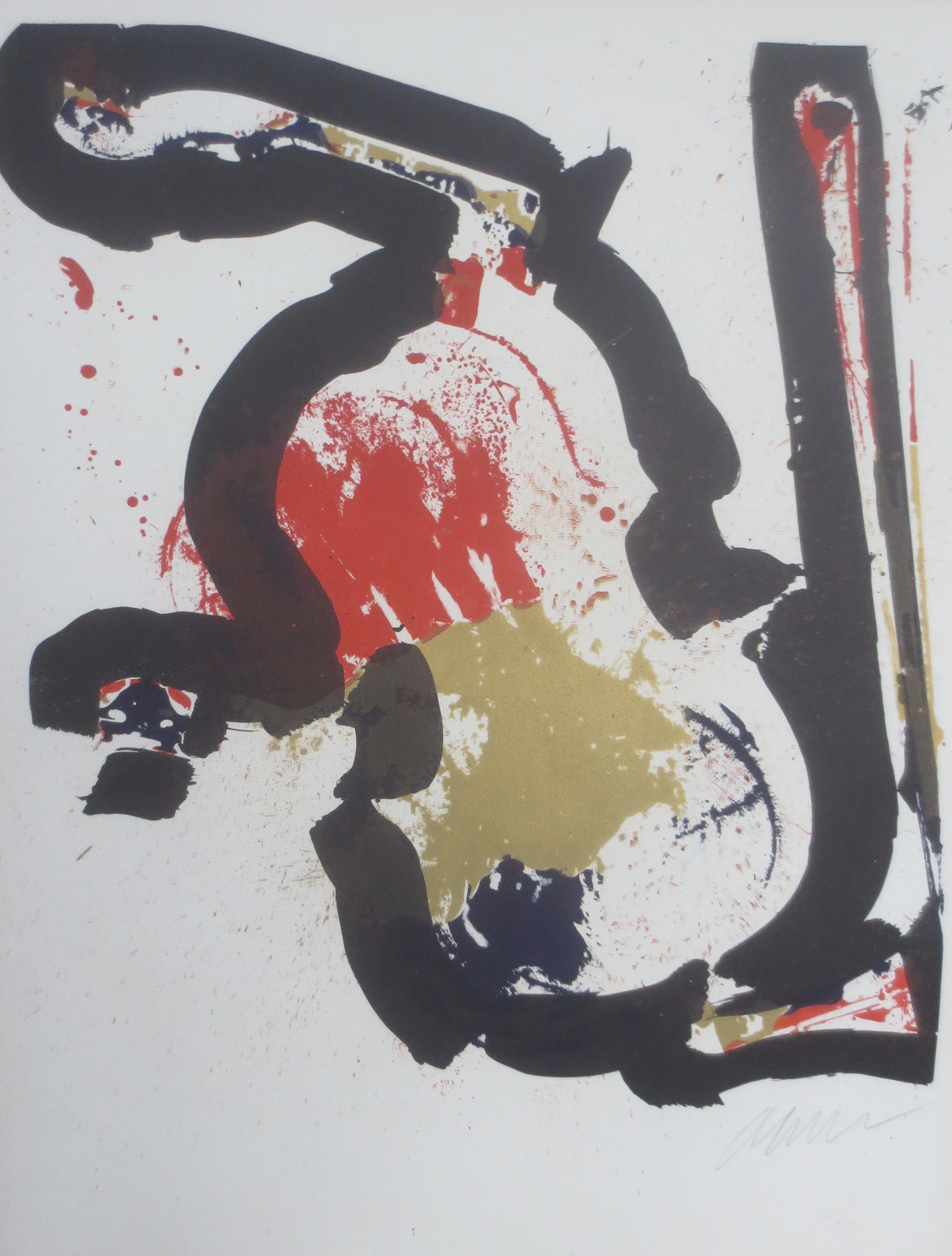 ARMAN - Violon doré, vers 1975 - lithographie