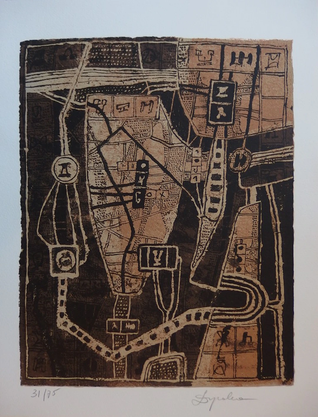 Lidia SYROKA - Ecrits premiers, Lithographie originale signée