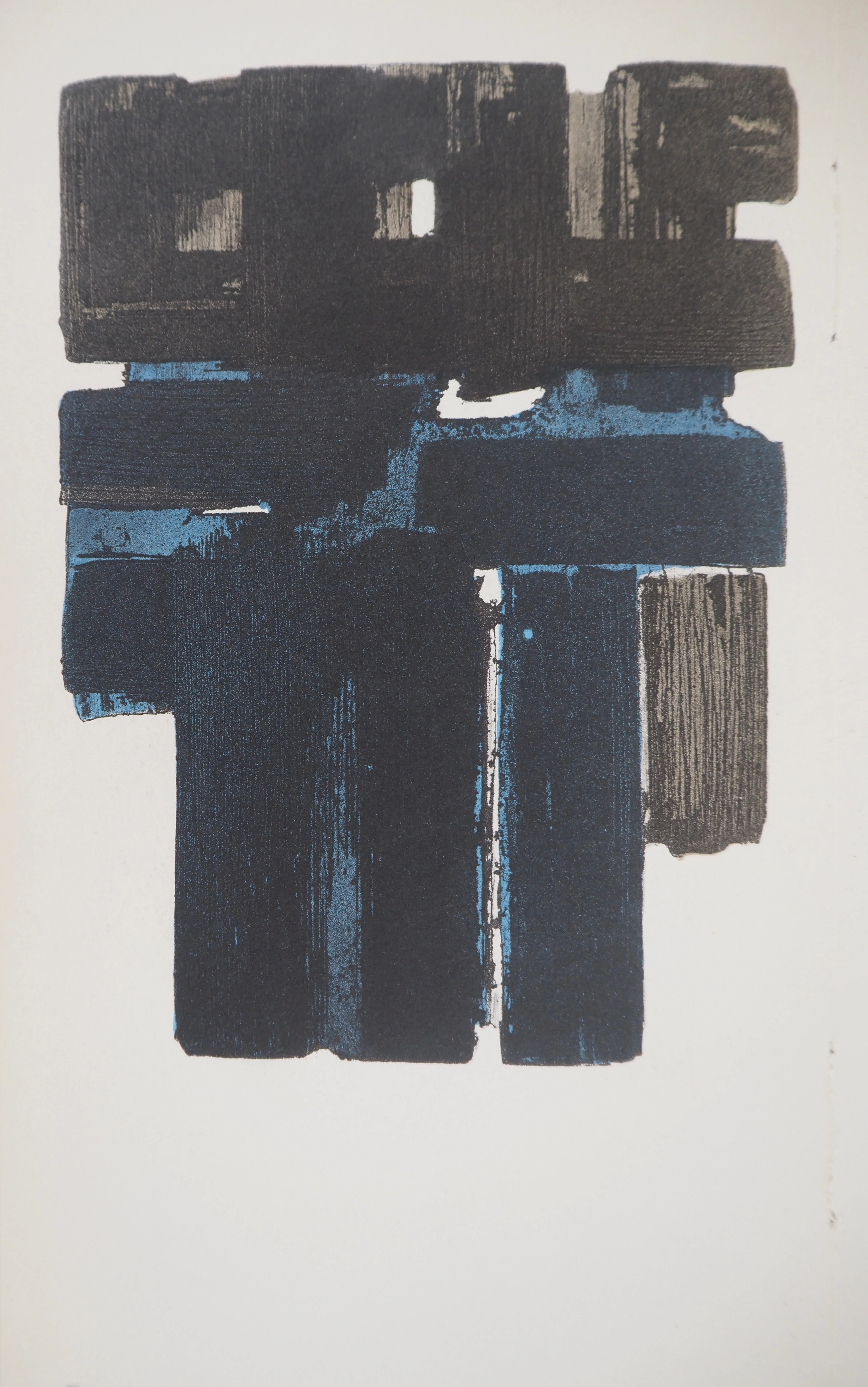 Pierre SOULAGES - Eau Forte X, 1957 - Lithographie et pochoir