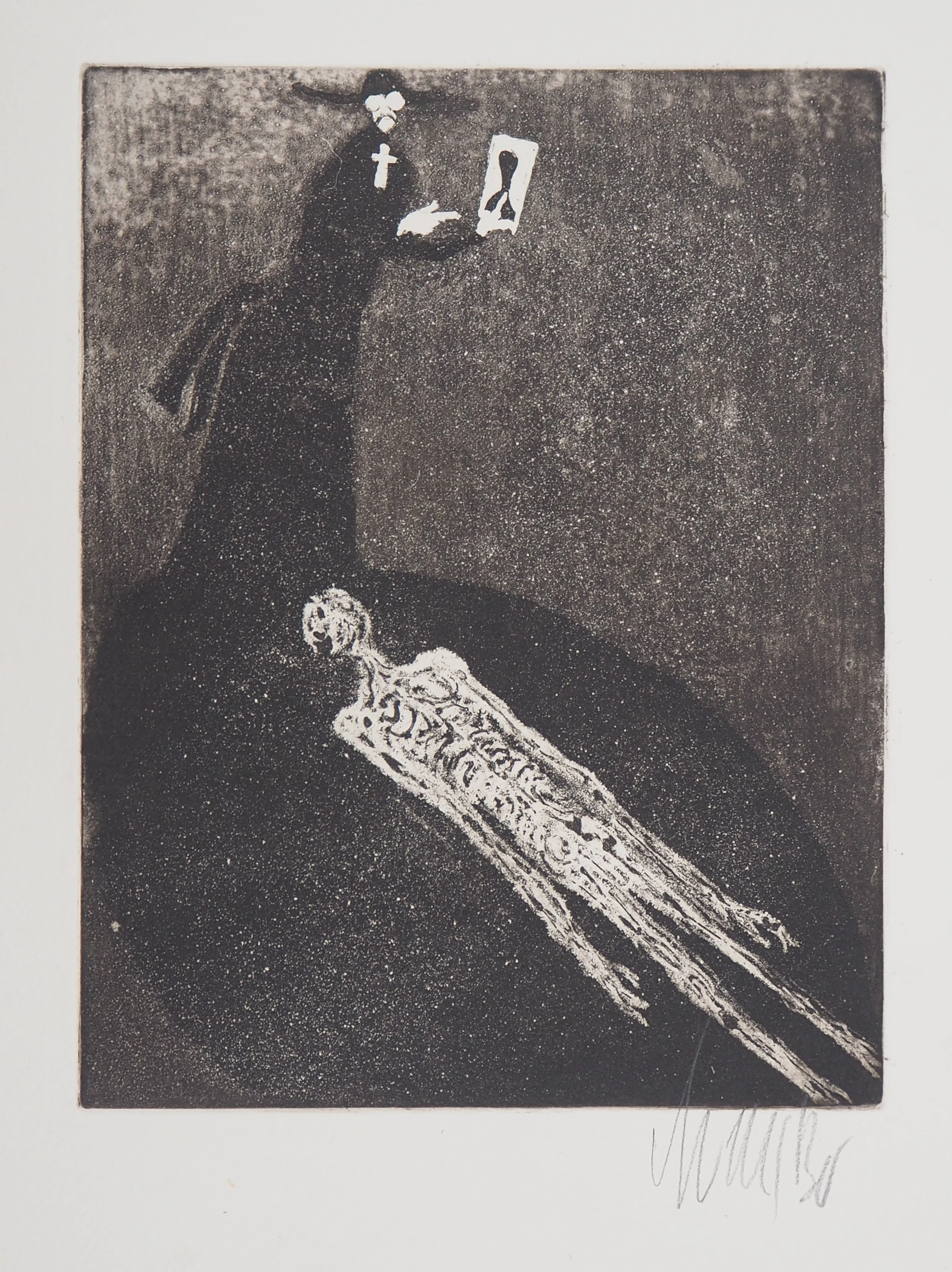 Lars BO : Morbide - Gravure originale signée au crayon