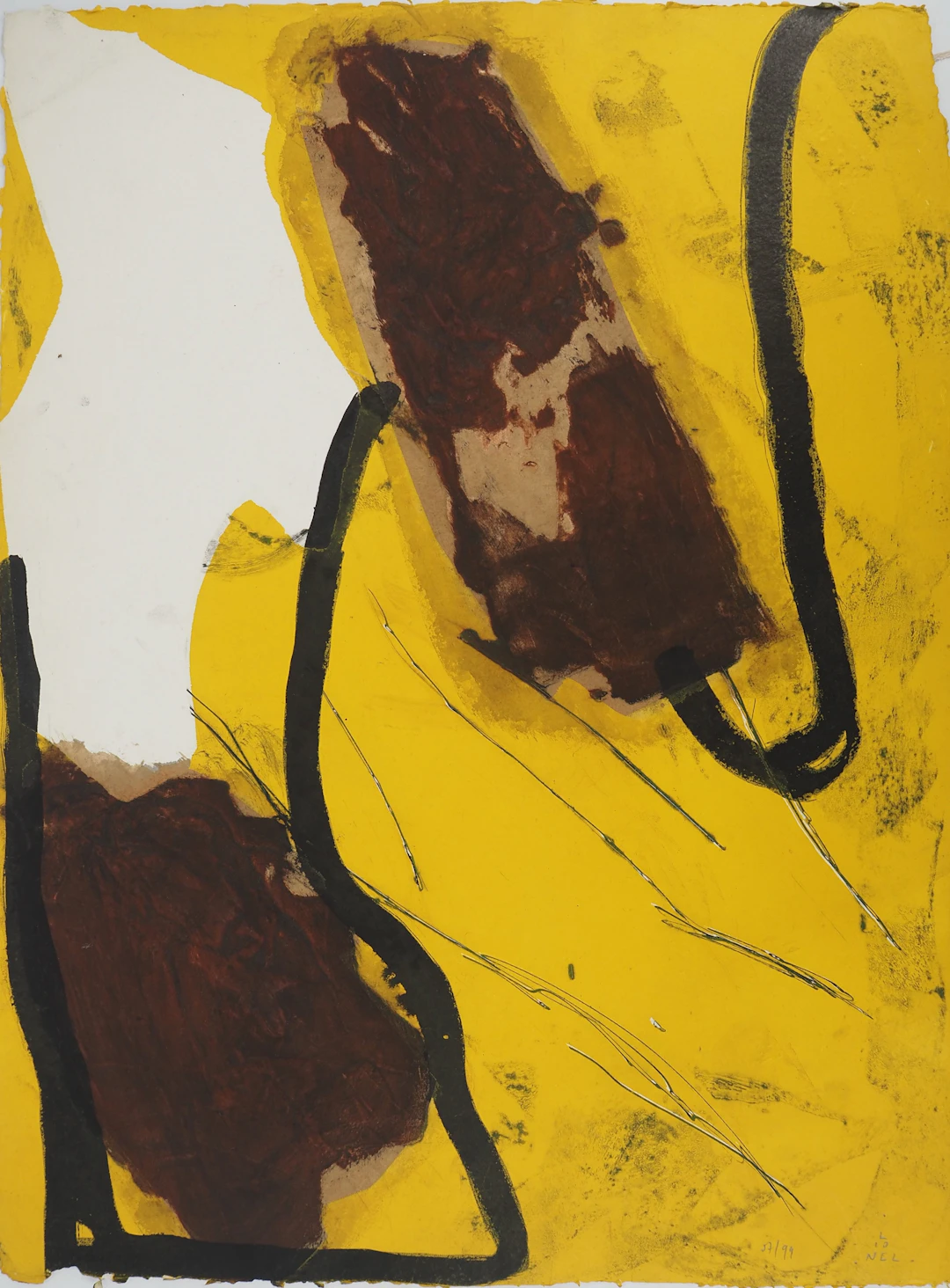 LIONEL : Sahara - Gravure en carborundum signée