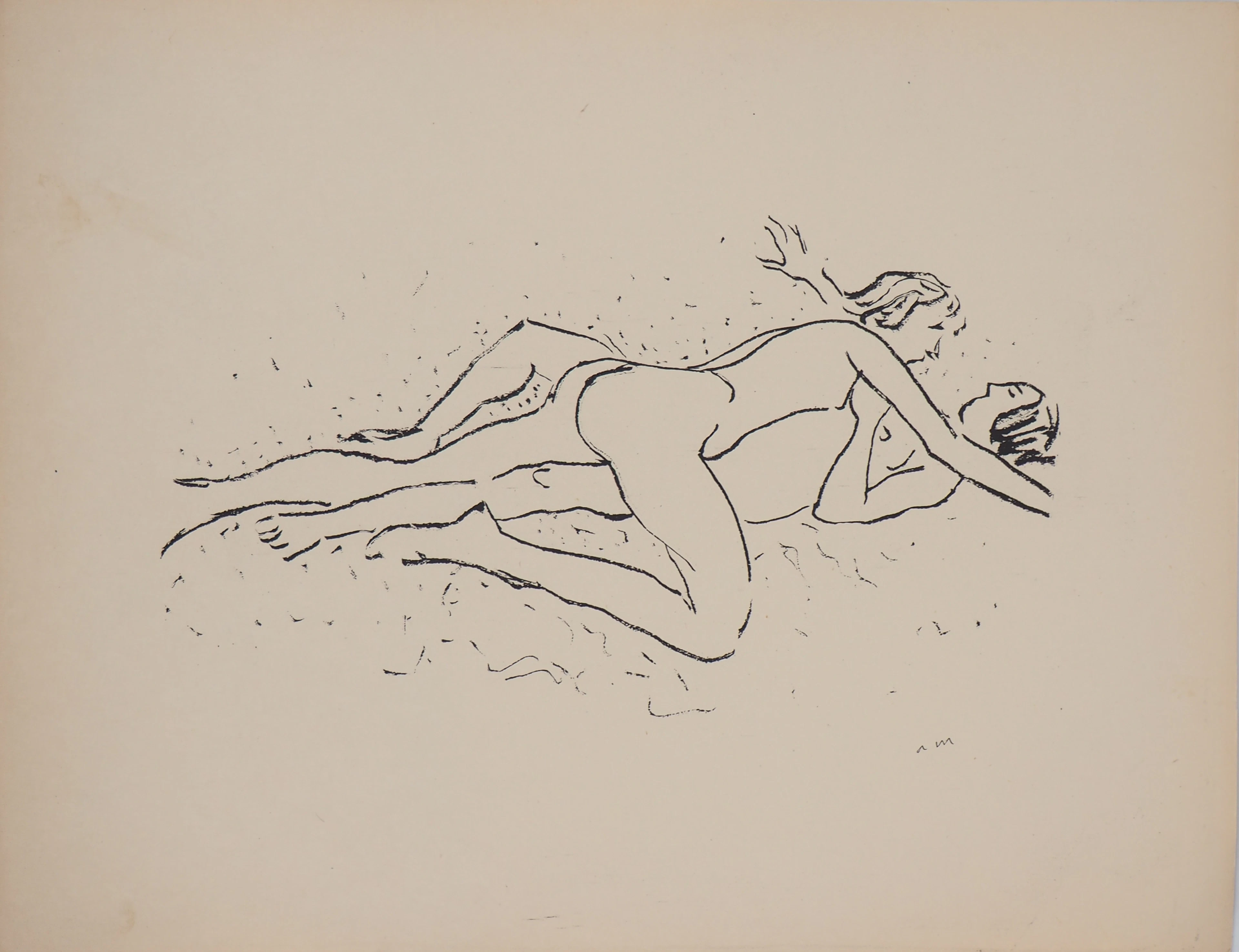 Albert MARQUET - Peau contre peau, 1925 - Lithographie originale signée