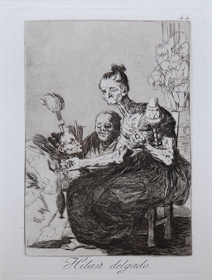 Francisco GOYA - Hilan delgado, Eau-forte